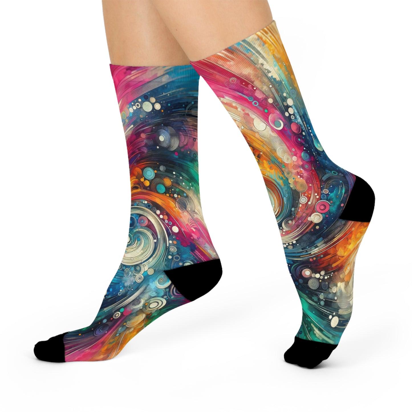 Spiral Galaxy Crew Socks