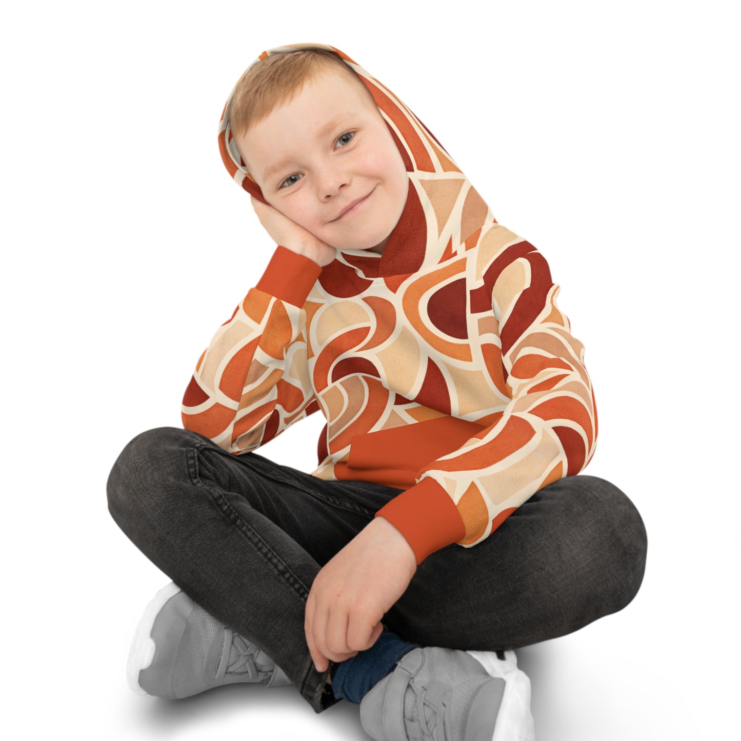 Kids Blush Sunset Circuit Hoodie.