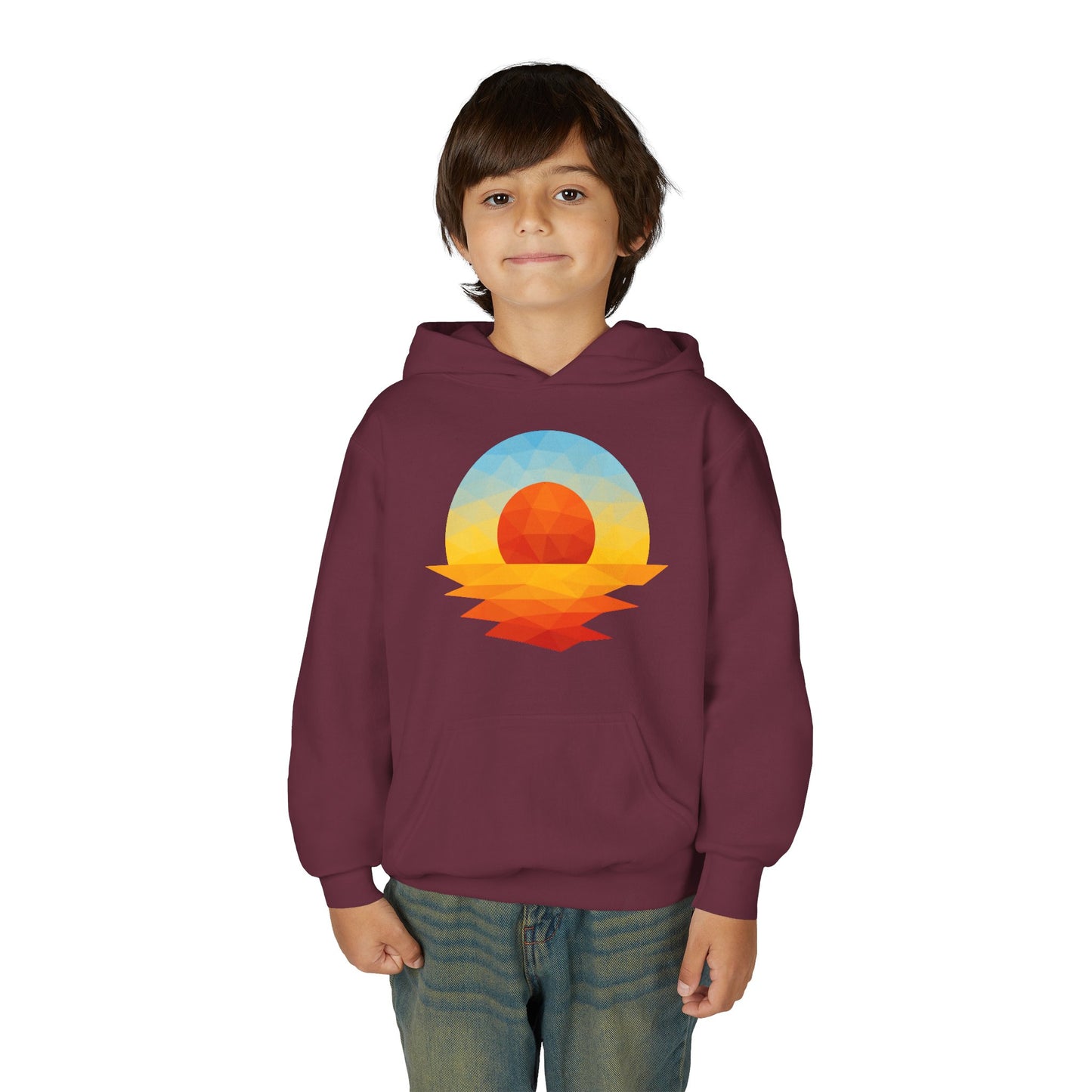 Kids Golden Hour Geometric Hoodie