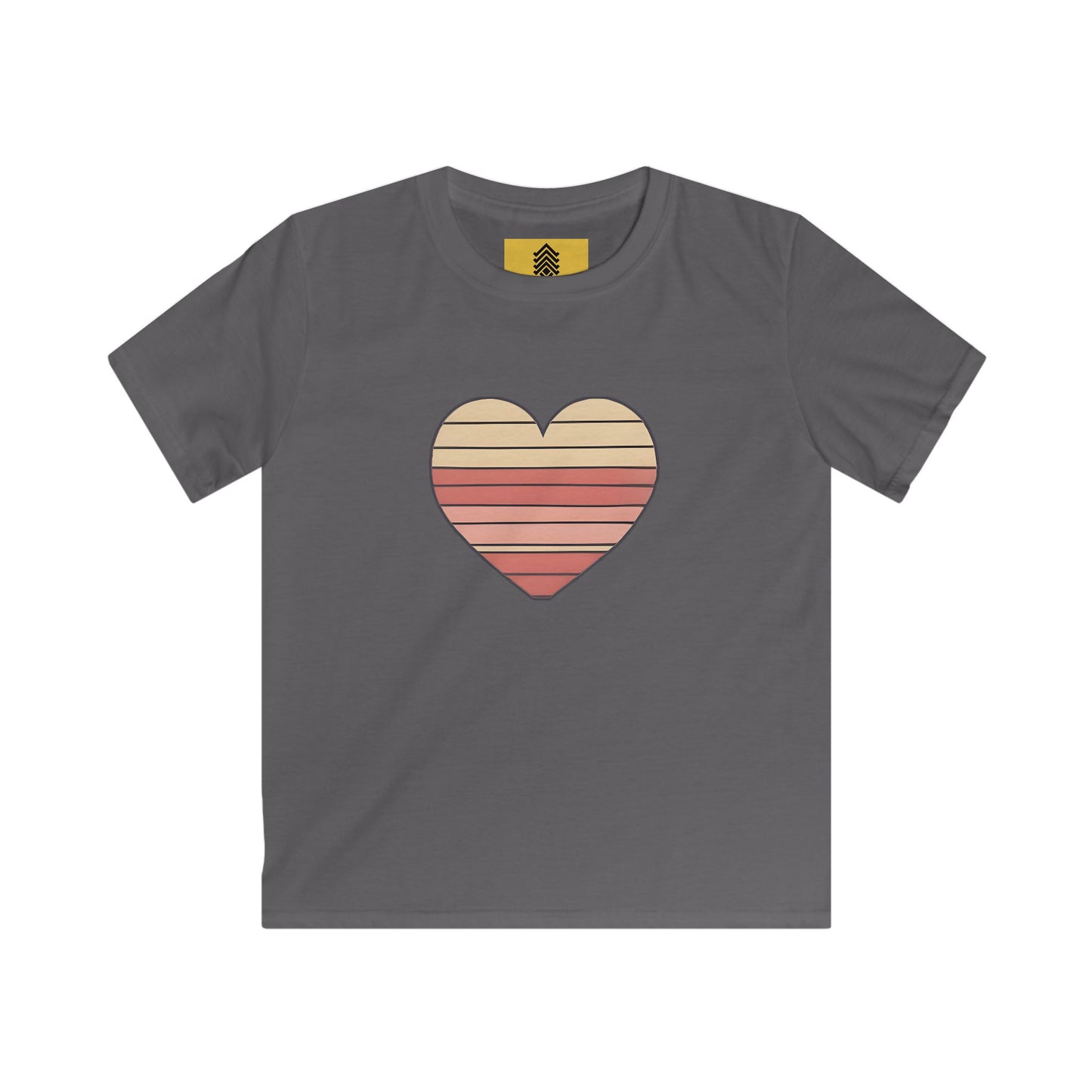 Kids' Valentine's Day Retro Heart T-Shirt
