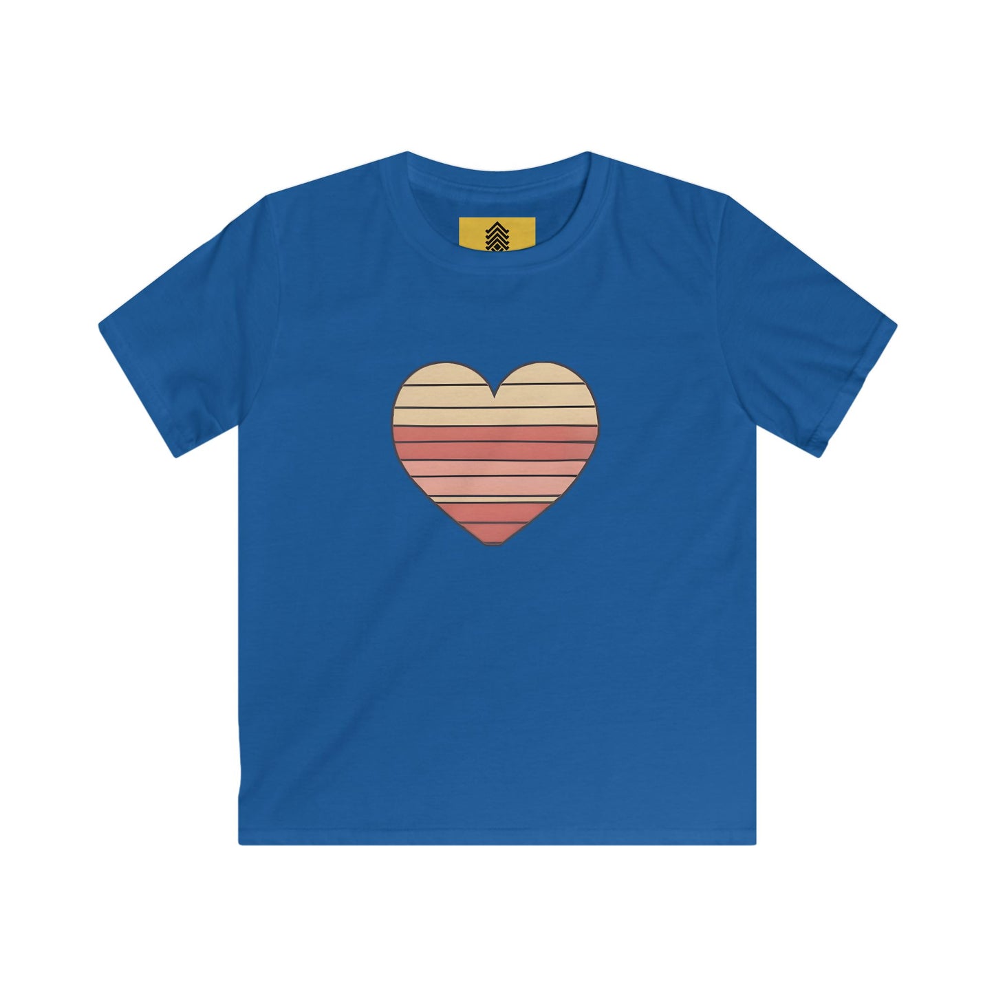 Kids' Valentine's Day Retro Heart T-Shirt