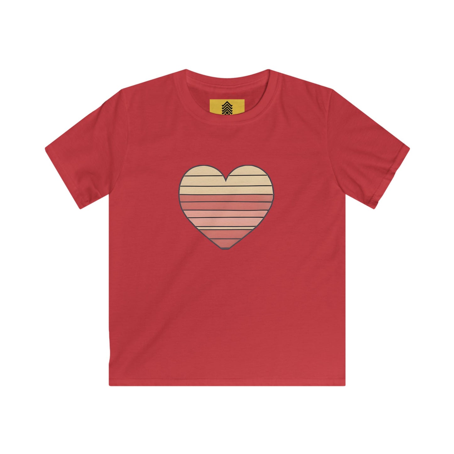 Kids' Valentine's Day Retro Heart T-Shirt