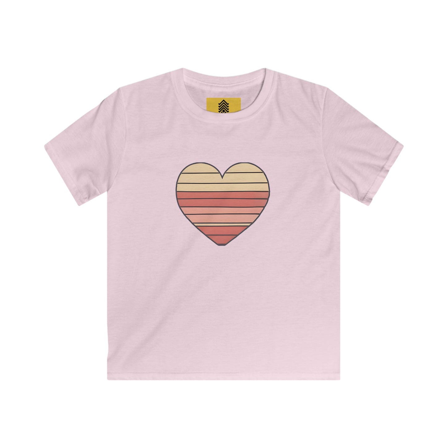Kids' Valentine's Day Retro Heart T-Shirt