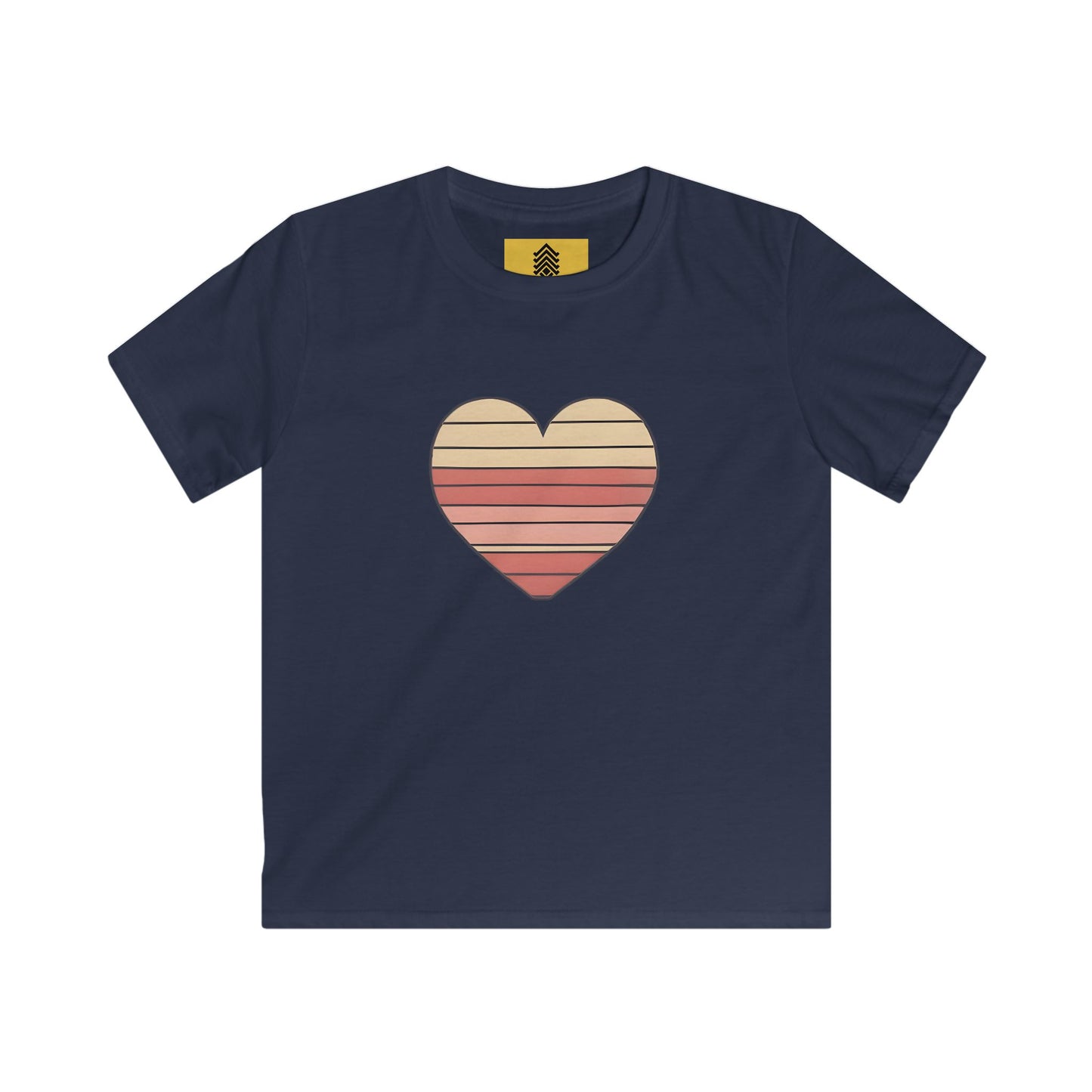 Kids' Valentine's Day Retro Heart T-Shirt