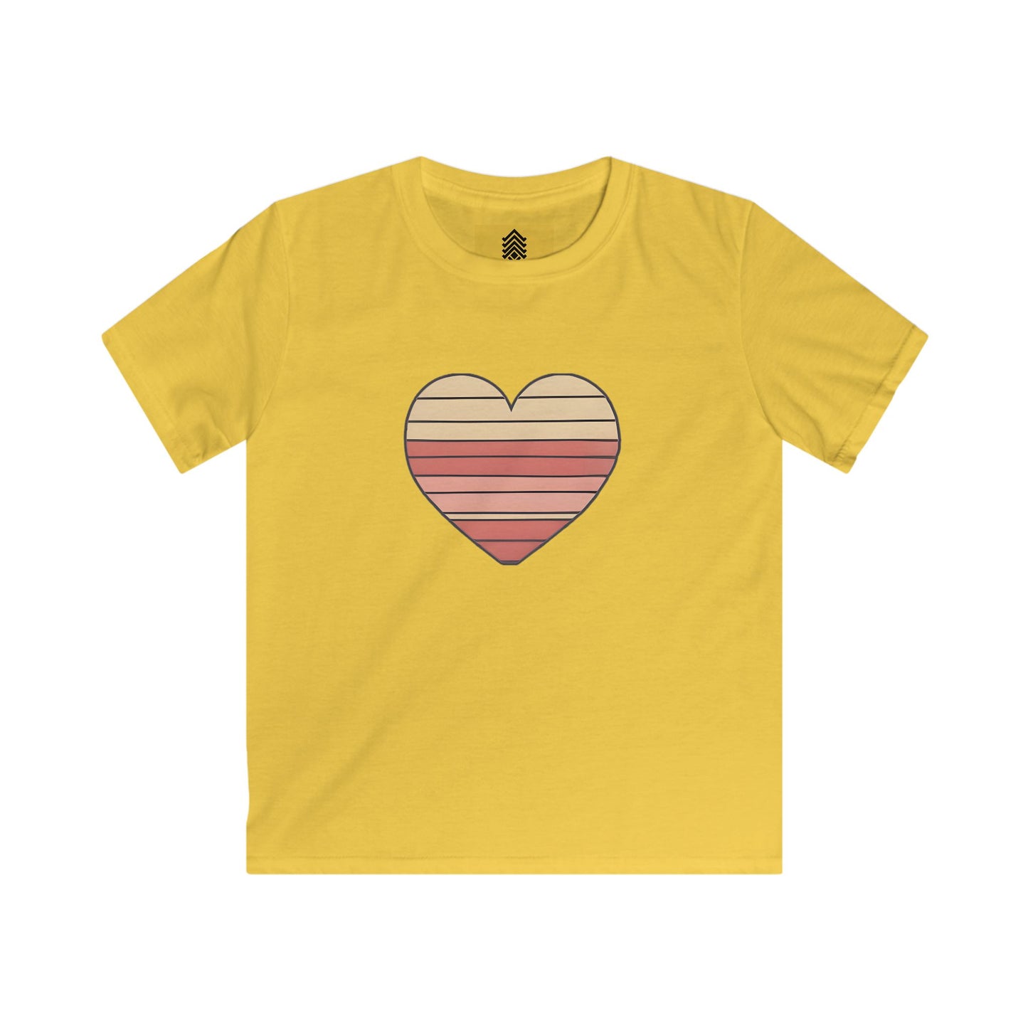 Kids' Valentine's Day Retro Heart T-Shirt