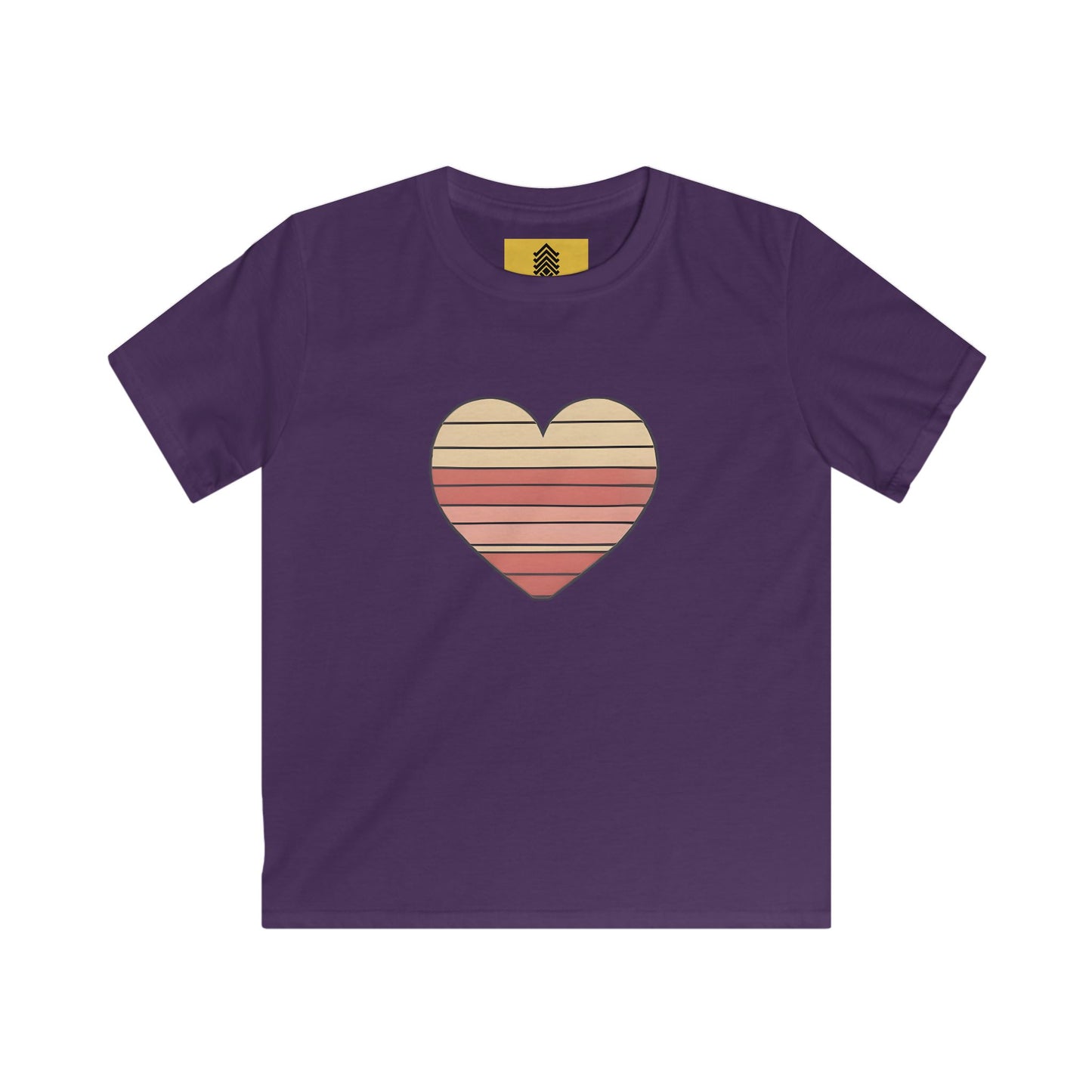 Kids' Valentine's Day Retro Heart T-Shirt