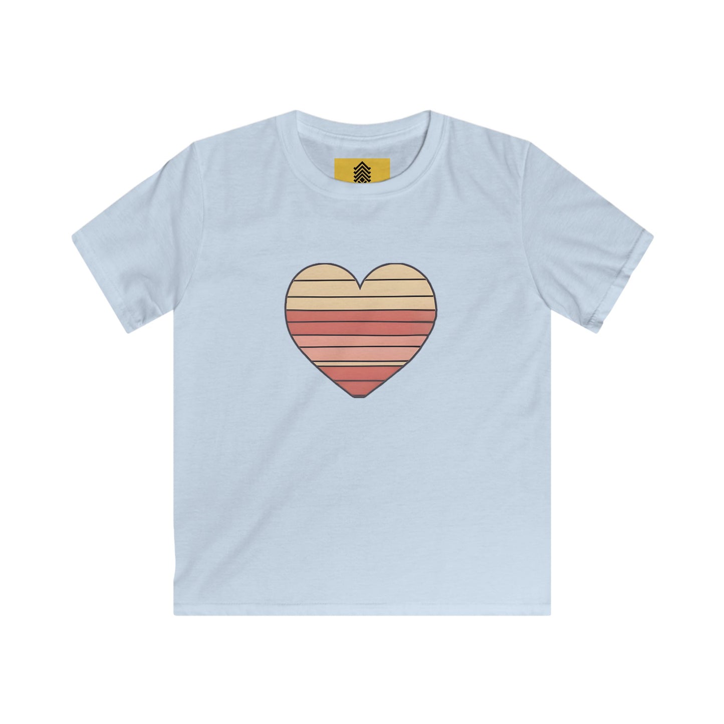 Kids' Valentine's Day Retro Heart T-Shirt