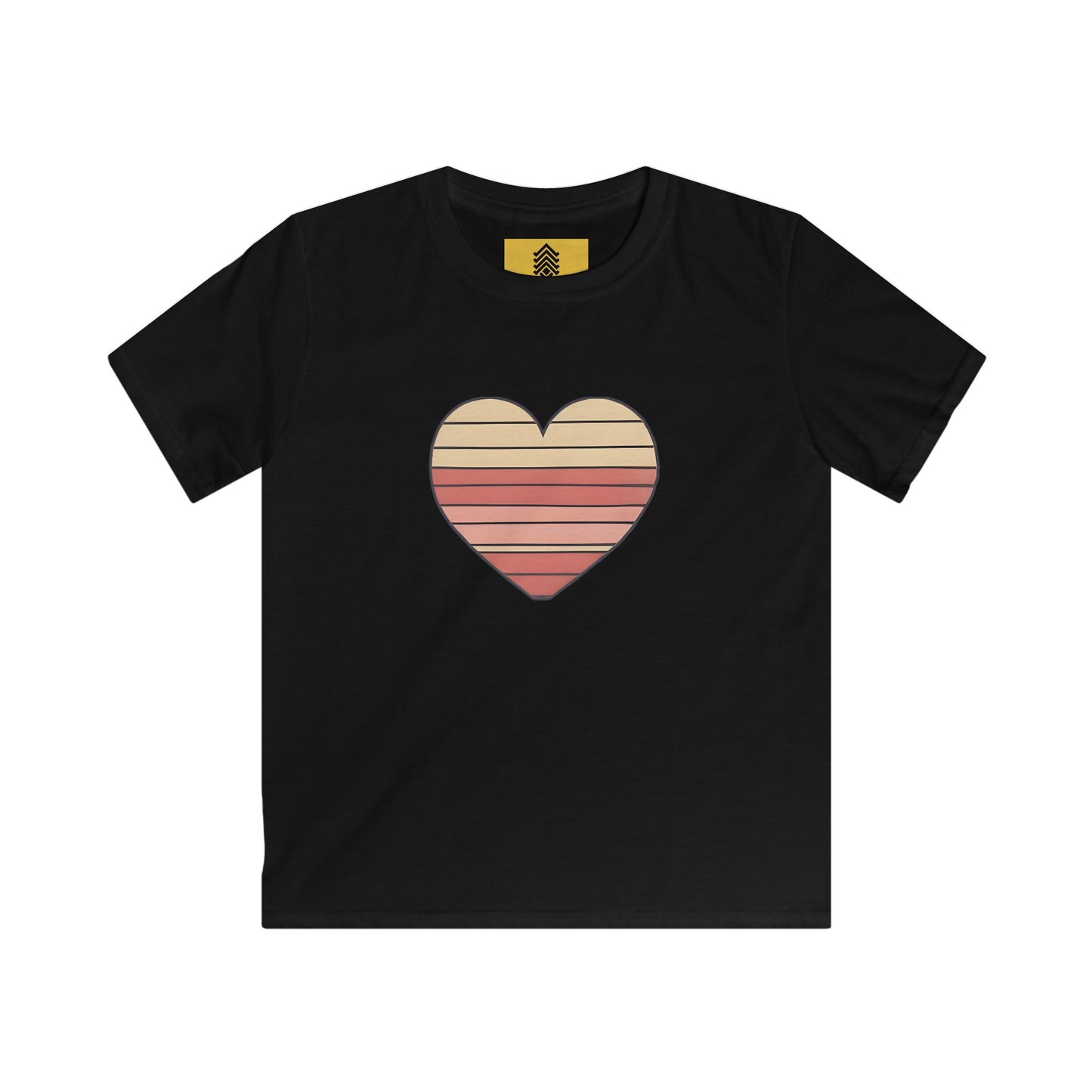 Kids' Valentine's Day Retro Heart T-Shirt