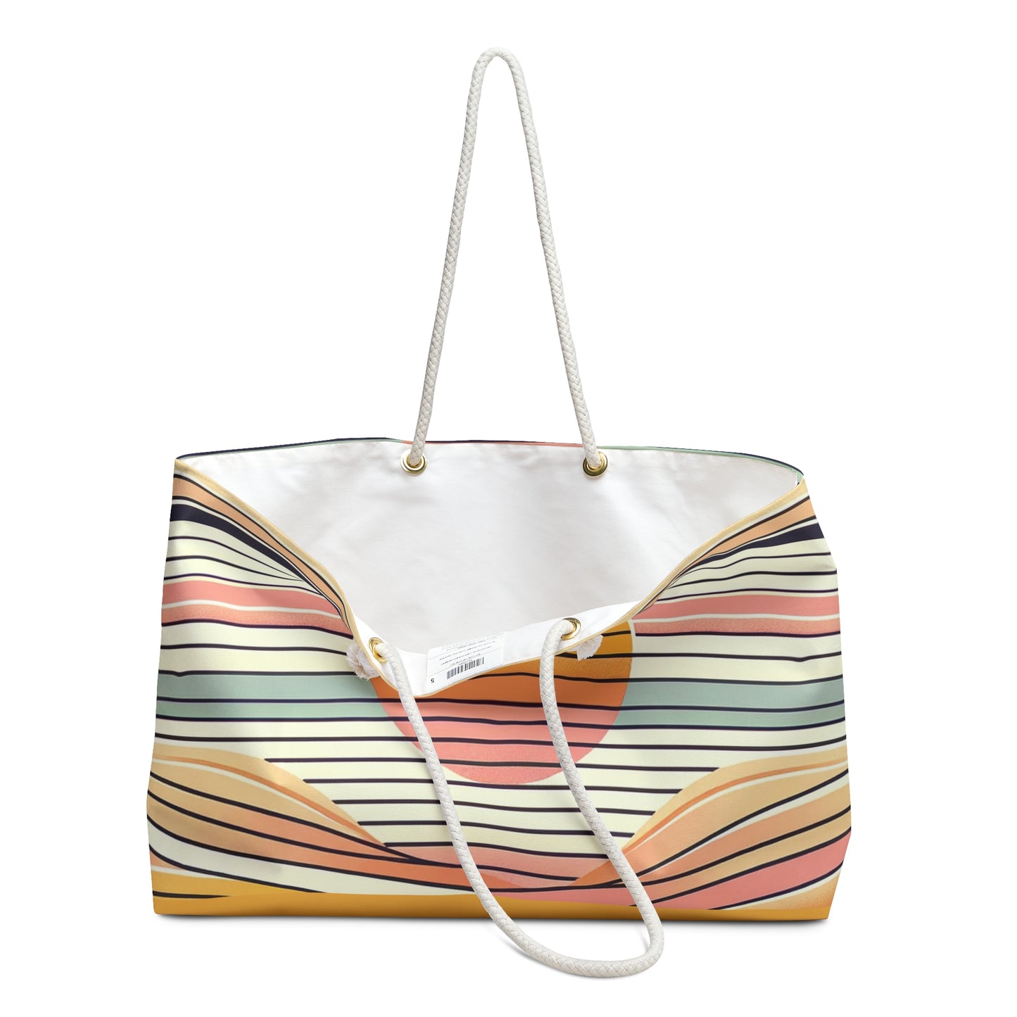 Retro Sunset Stripe Tote