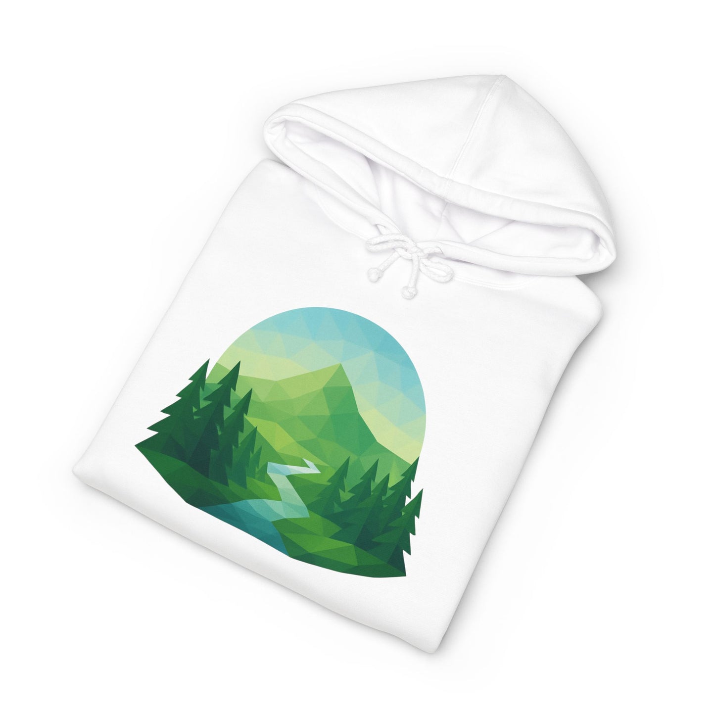Adult Mountain Path Geometric Hoodie