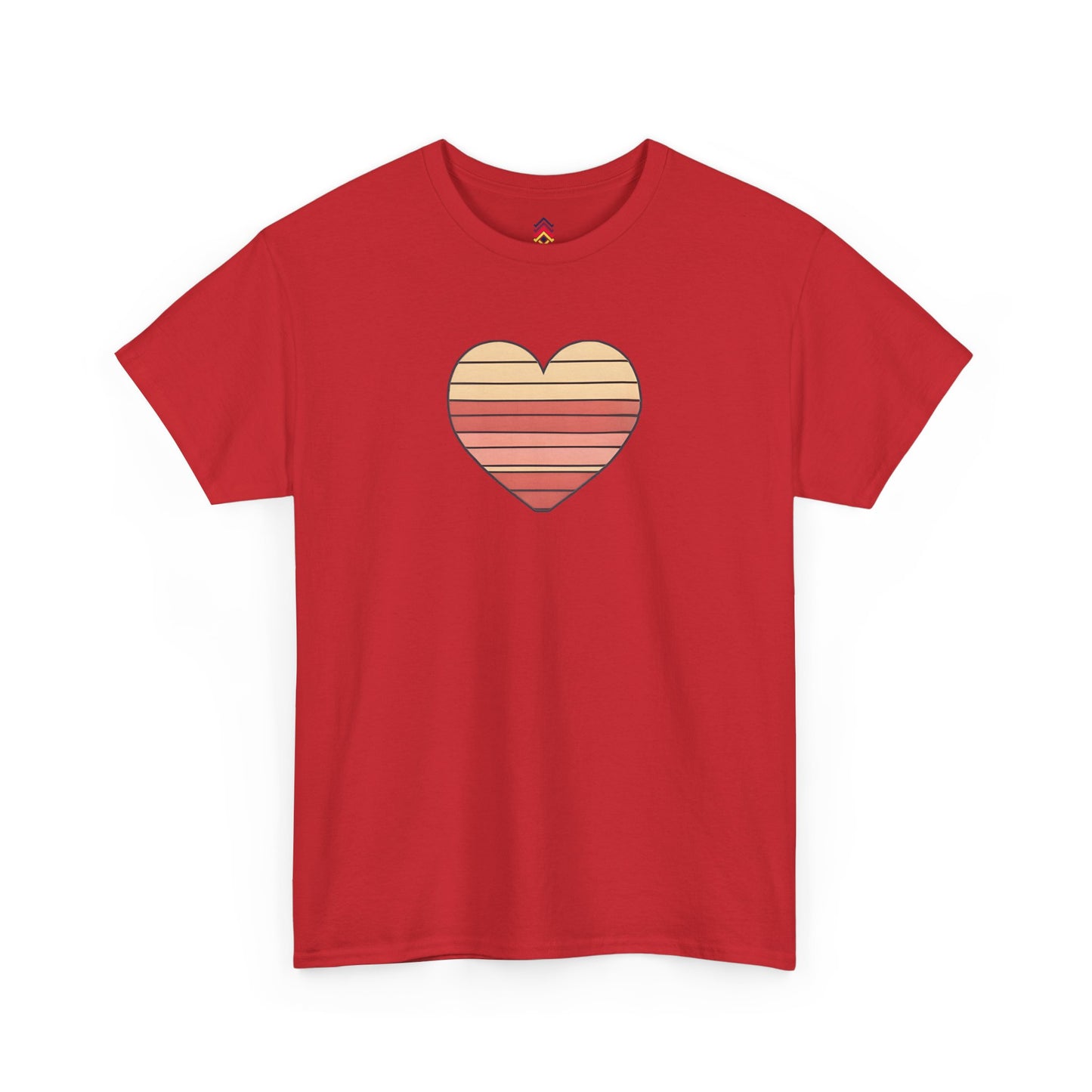 Adult Valentine's Day Retro Heart T-Shirt
