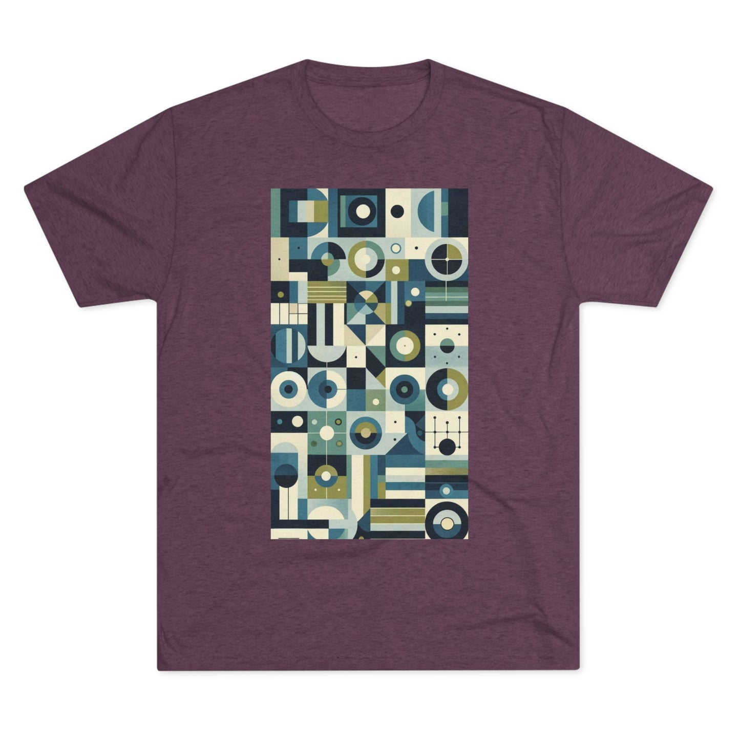 Adult Geometric Blue Print T-Shirt