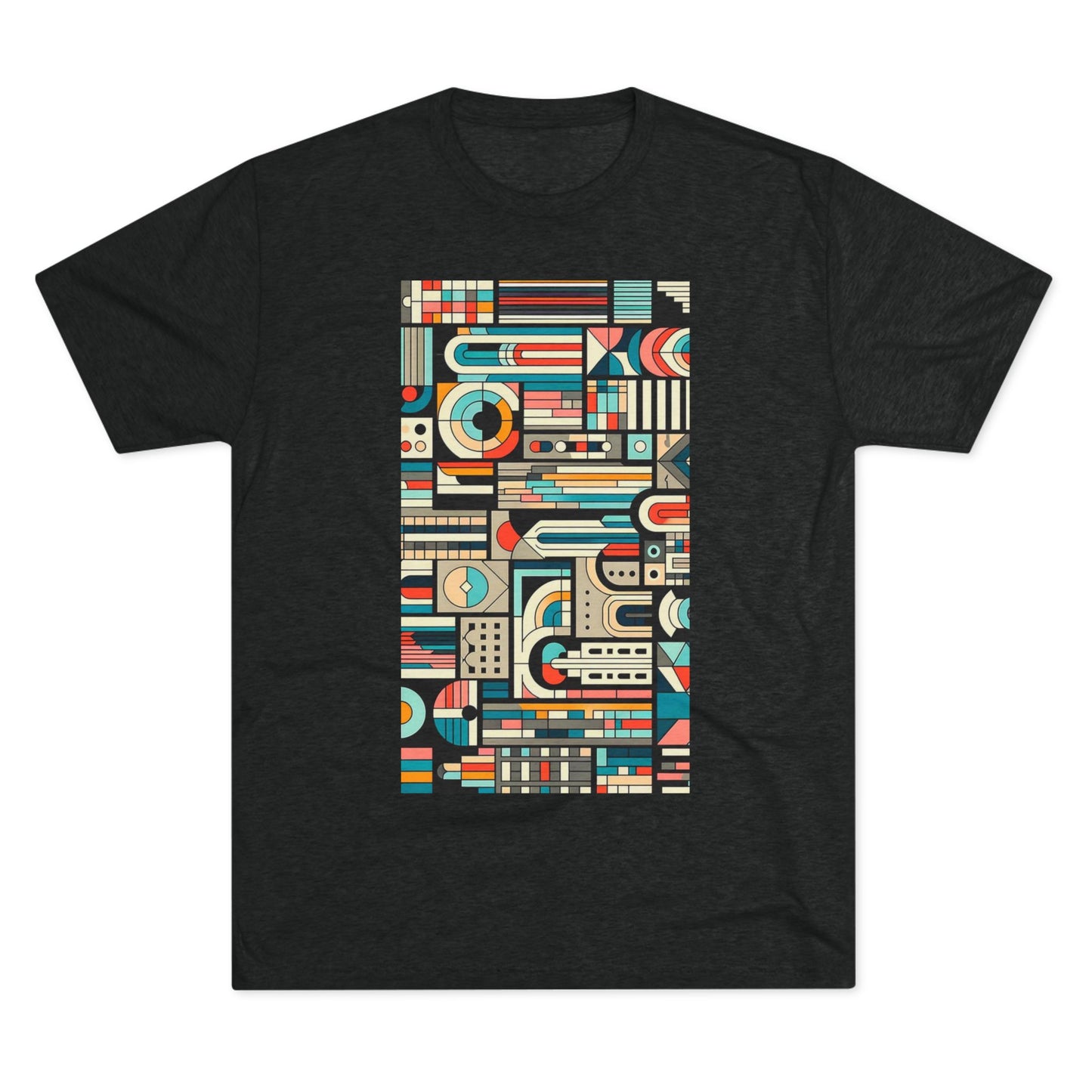 Adult Geometric Cityscape T-Shirt