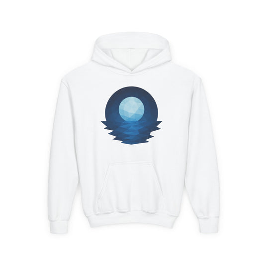 Kids Blue Moon Geometric Hoodie