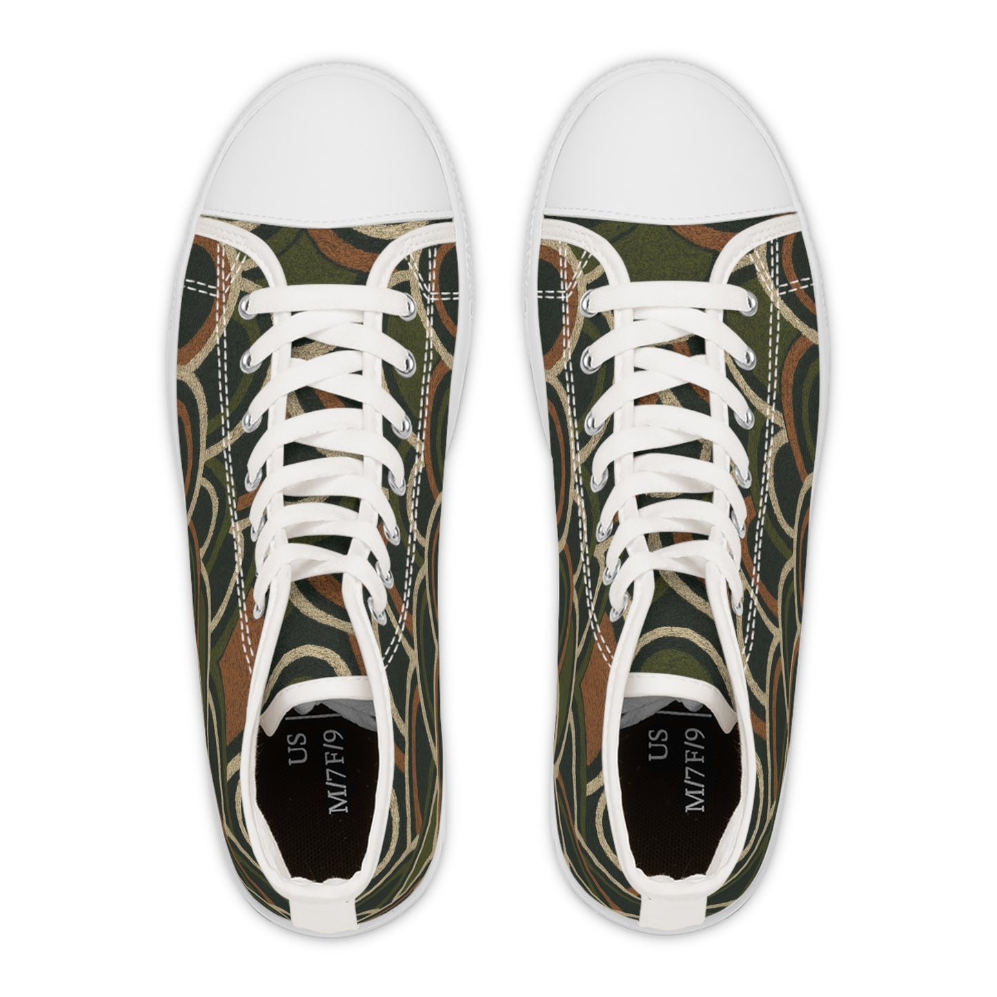 Women's Boho Deco Olive Scallop High Top Sneakers