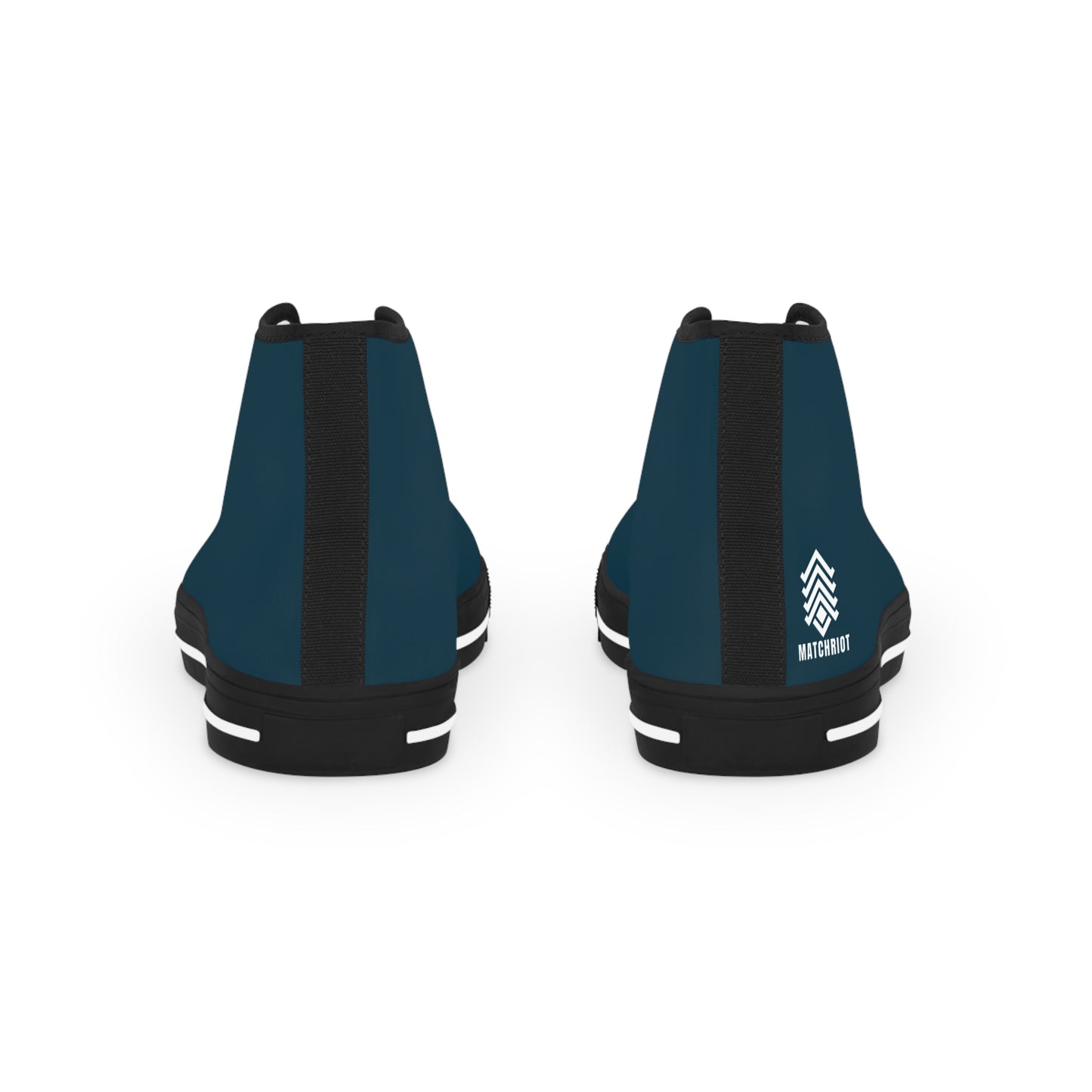 Men's Midnight Teal High-Top Sneakers