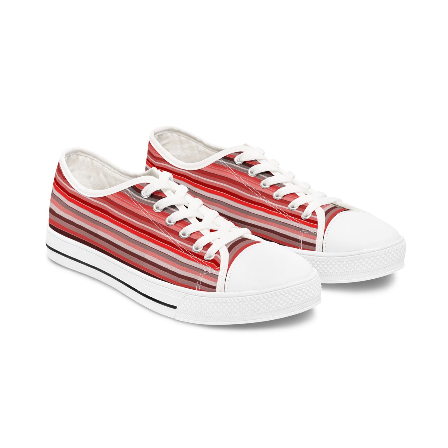 Women's Berry Stripe Low-Top Sneakers