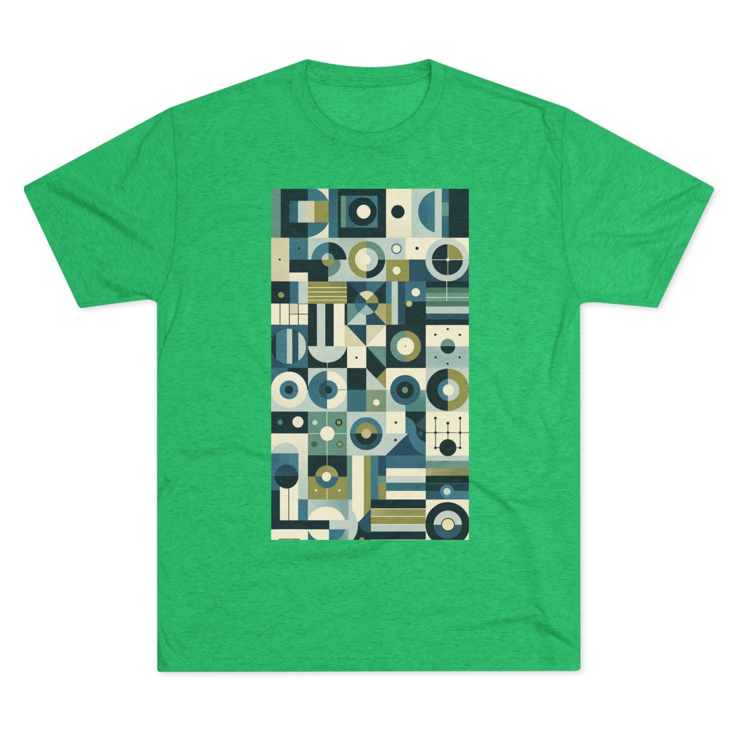 Adult Geometric Blue Print T-Shirt
