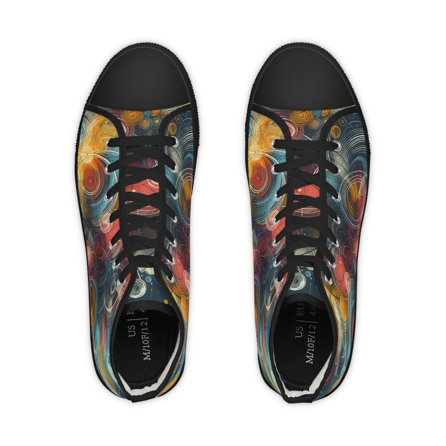 Men's Spiral Elegance High-Top Sneakers