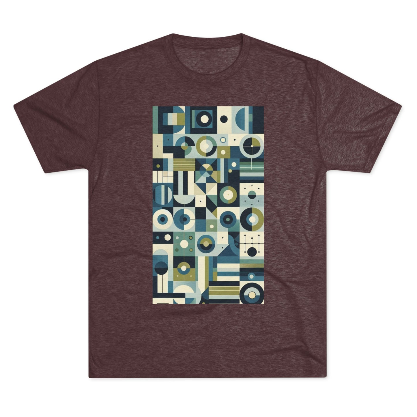 Adult Geometric Blue Print T-Shirt