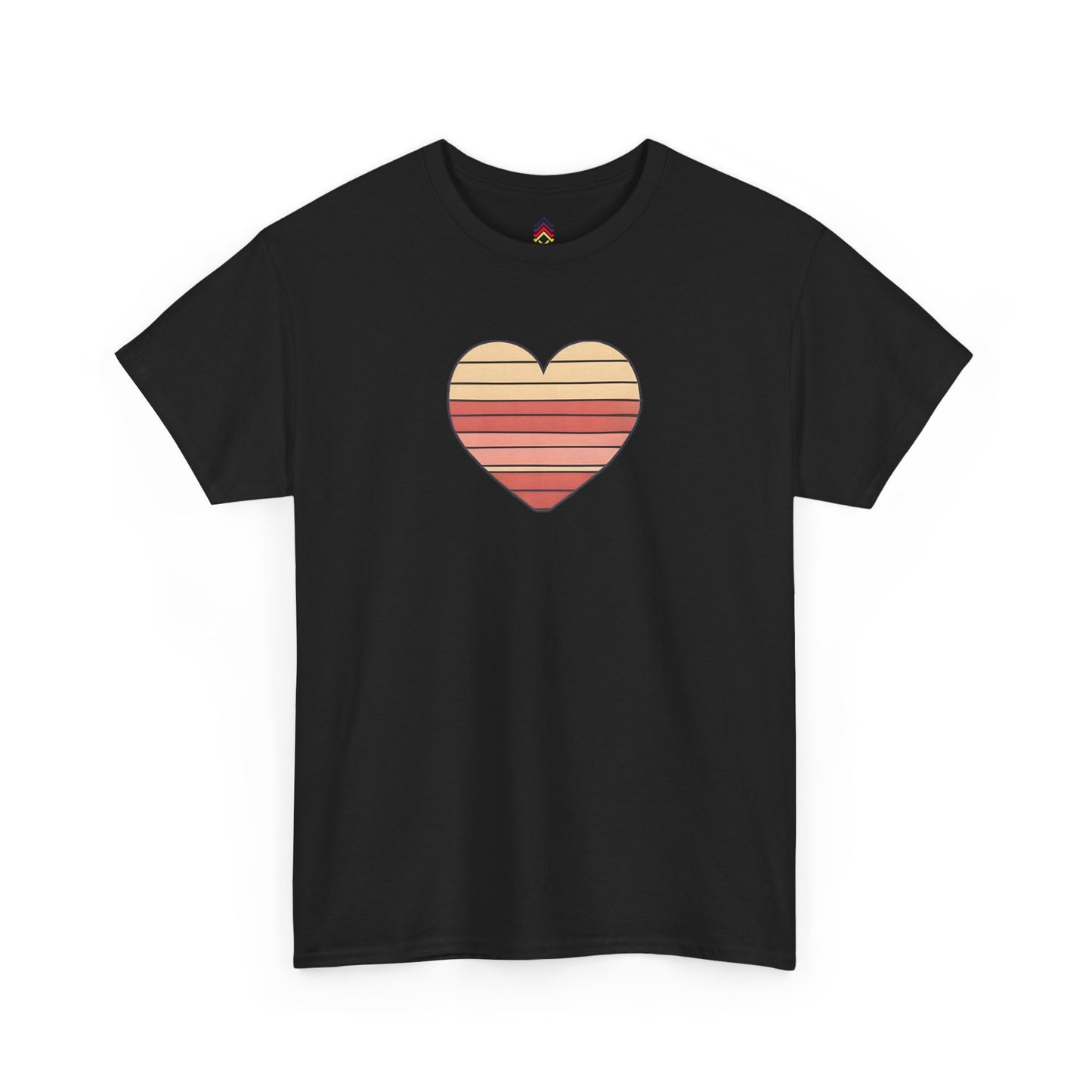 Adult Valentine's Day Retro Heart T-Shirt