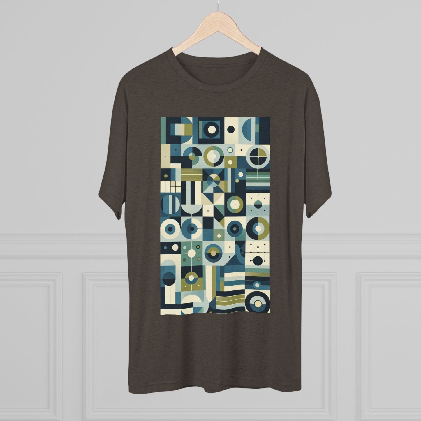 Adult Geometric Blue Print T-Shirt