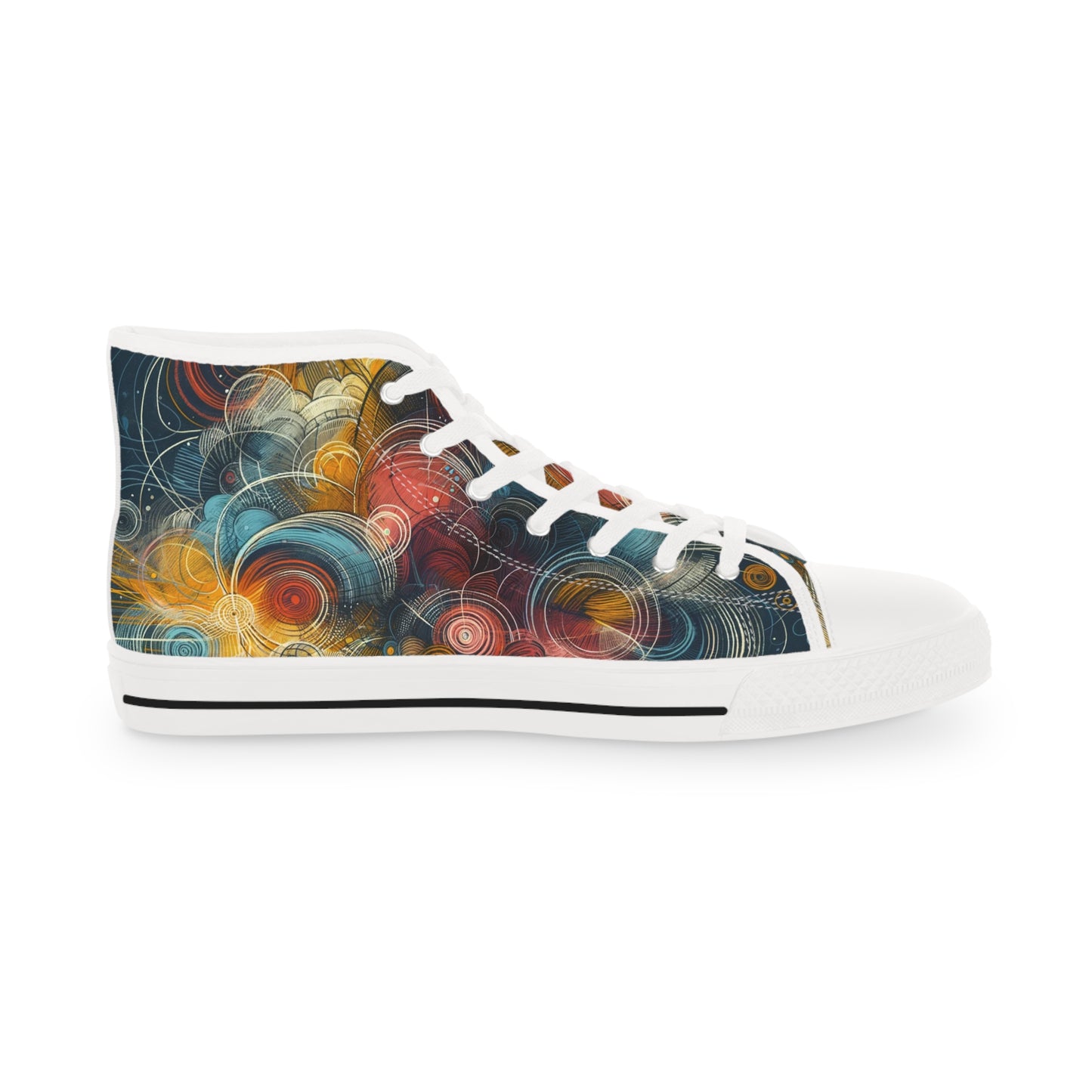 Men's Spiral Elegance High-Top Sneakers