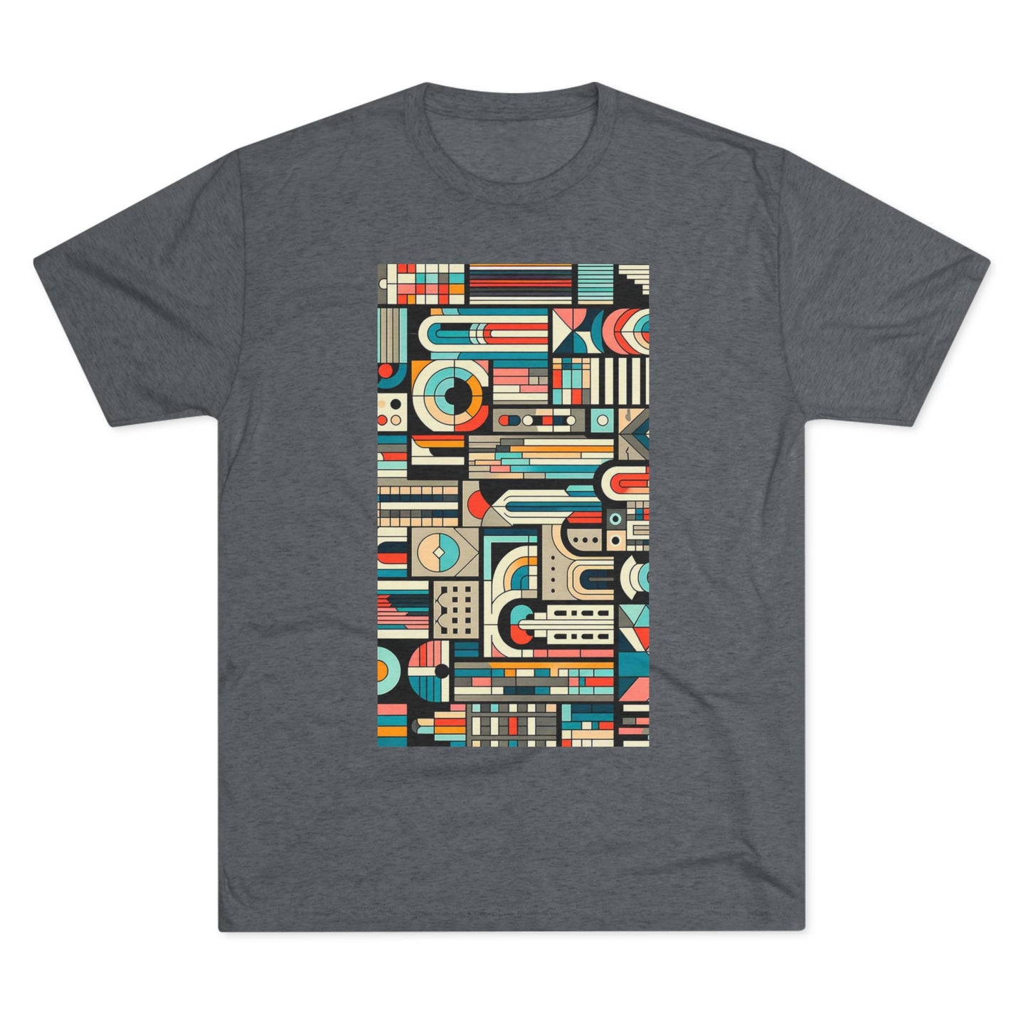 Adult Geometric Cityscape T-Shirt