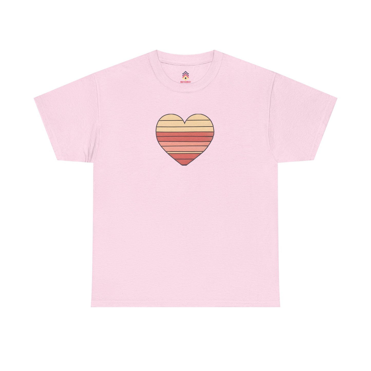 Adult Valentine's Day Retro Heart T-Shirt