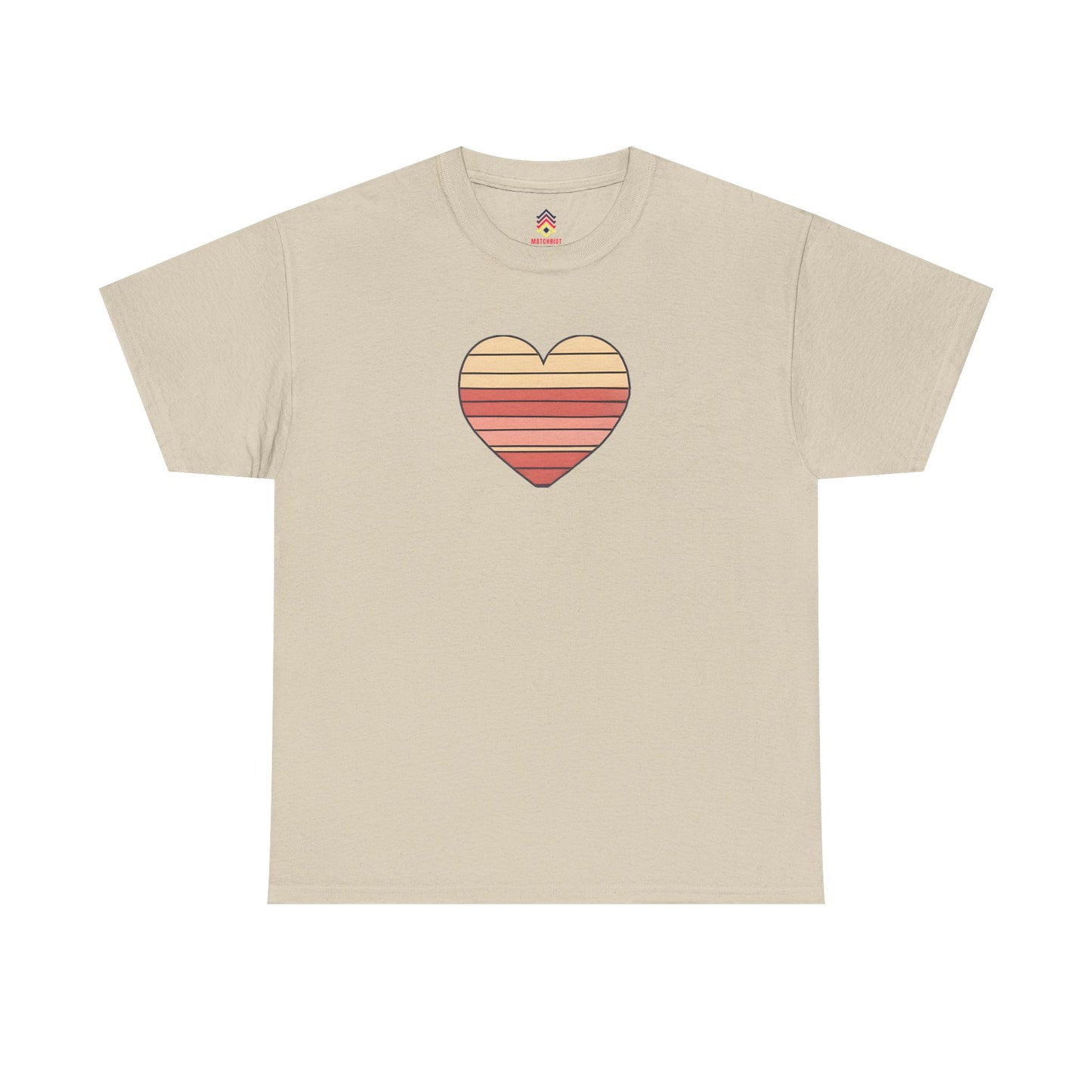 Adult Valentine's Day Retro Heart T-Shirt