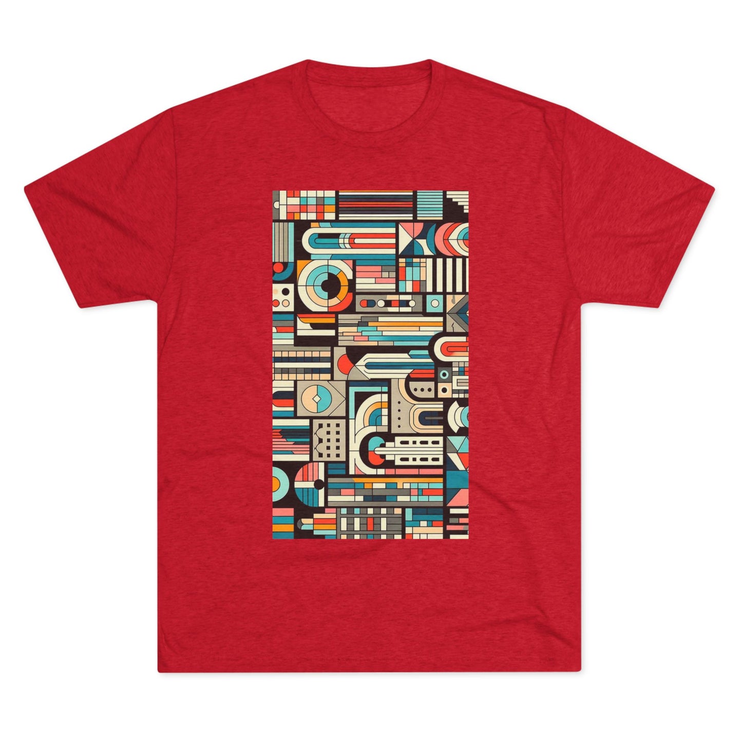 Adult Geometric Cityscape T-Shirt