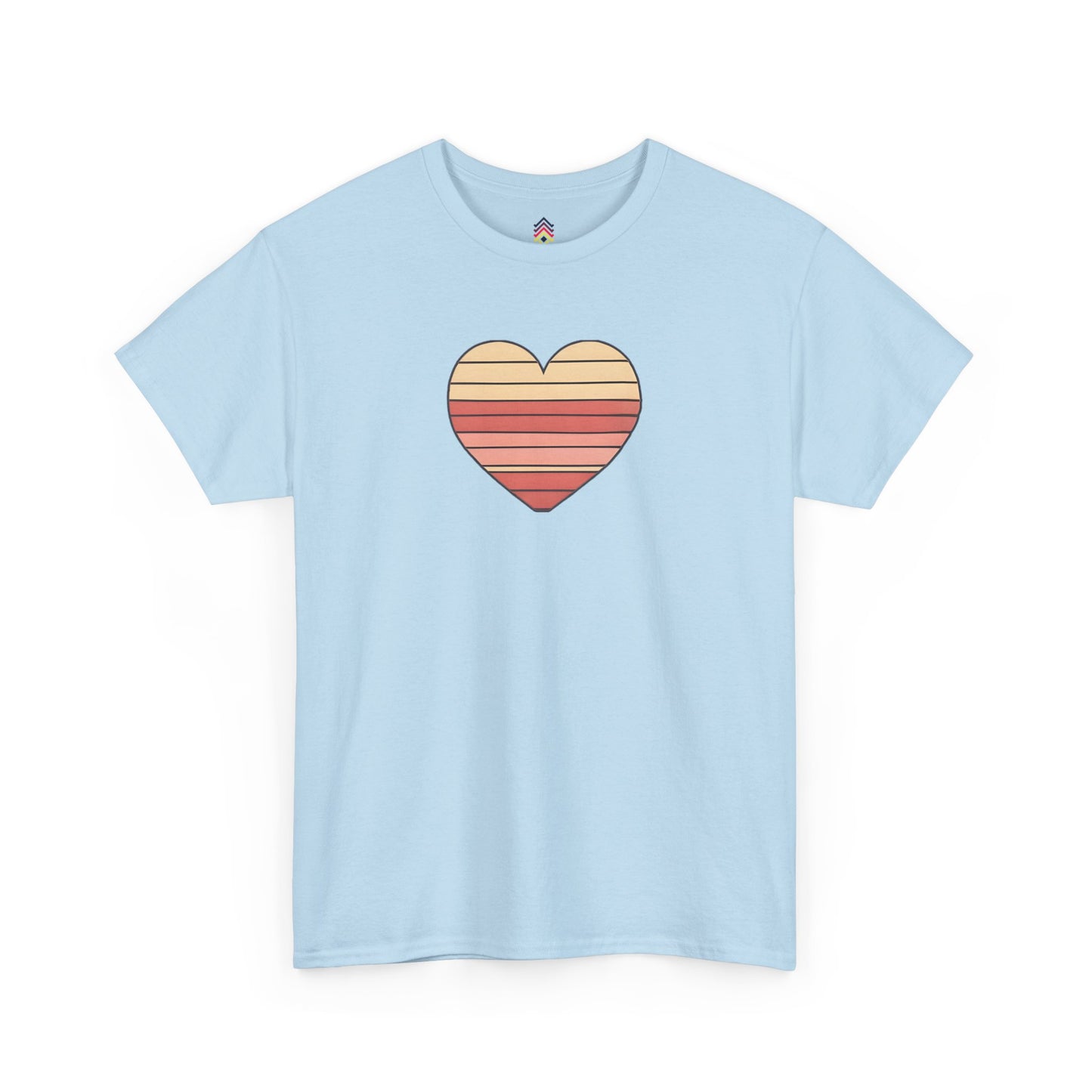 Adult Valentine's Day Retro Heart T-Shirt