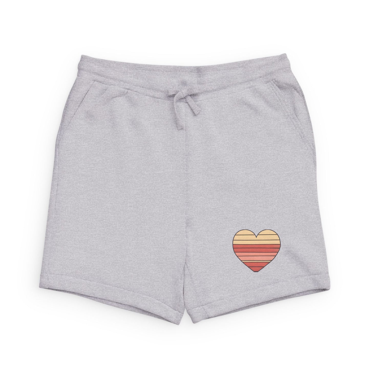 Valentine's Day Retro Heart Stripe Shorts