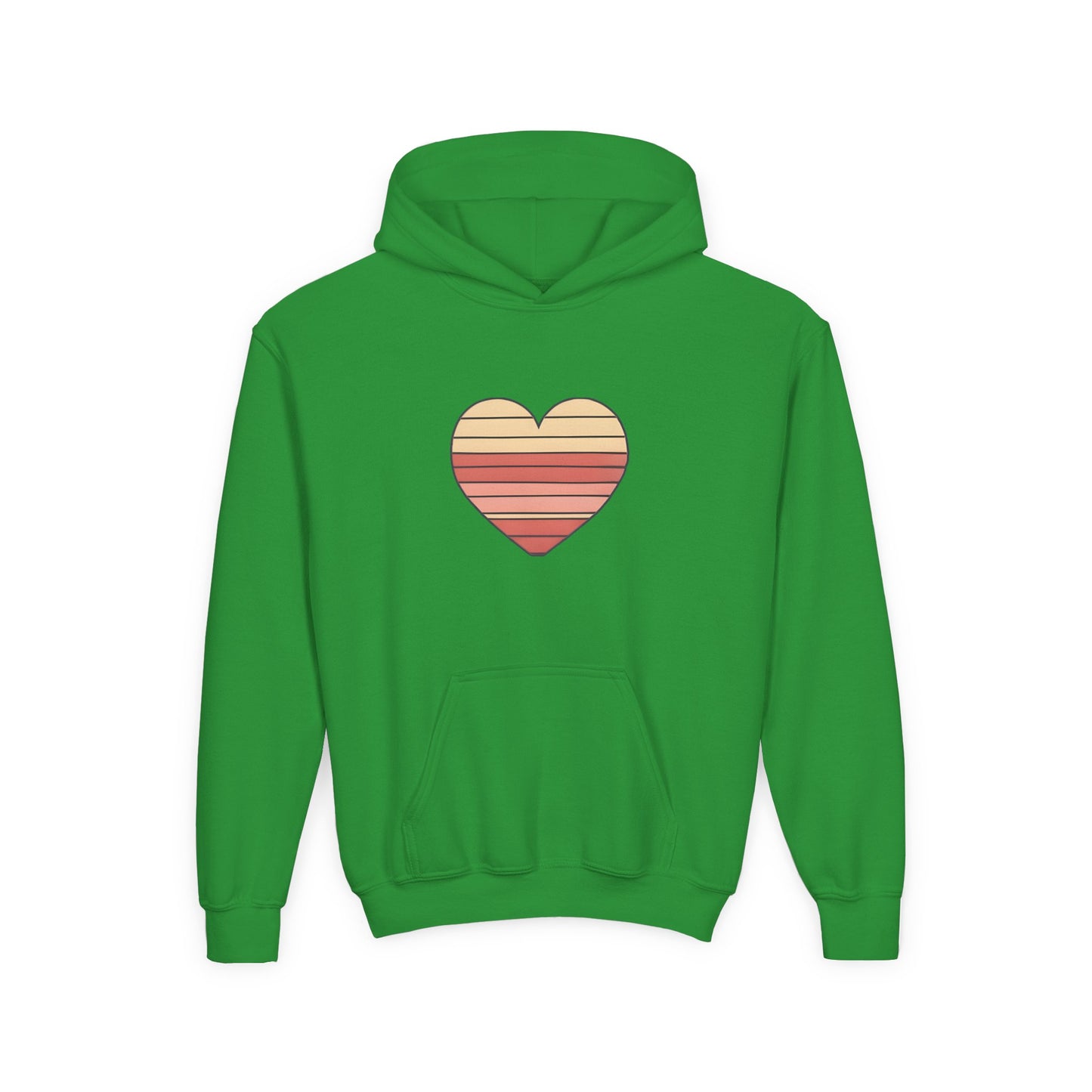Kids' Valentine's Day Retro Heart Hoodie