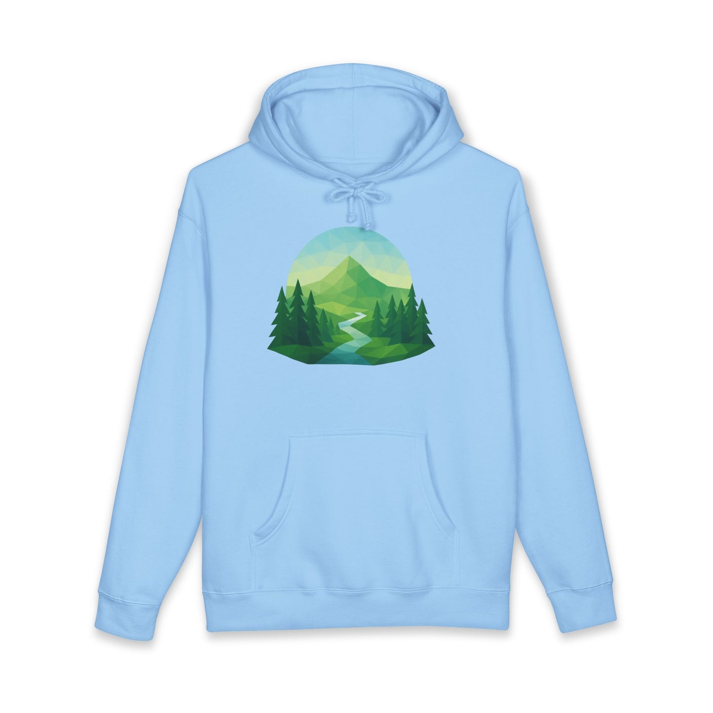Adult Mountain Path Geometric Hoodie