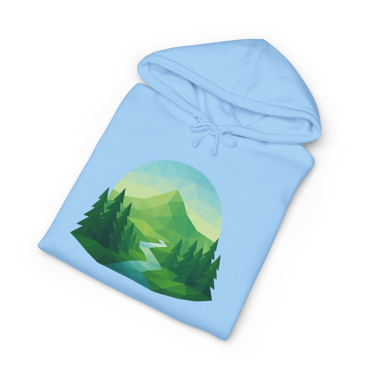 Adult Mountain Path Geometric Hoodie