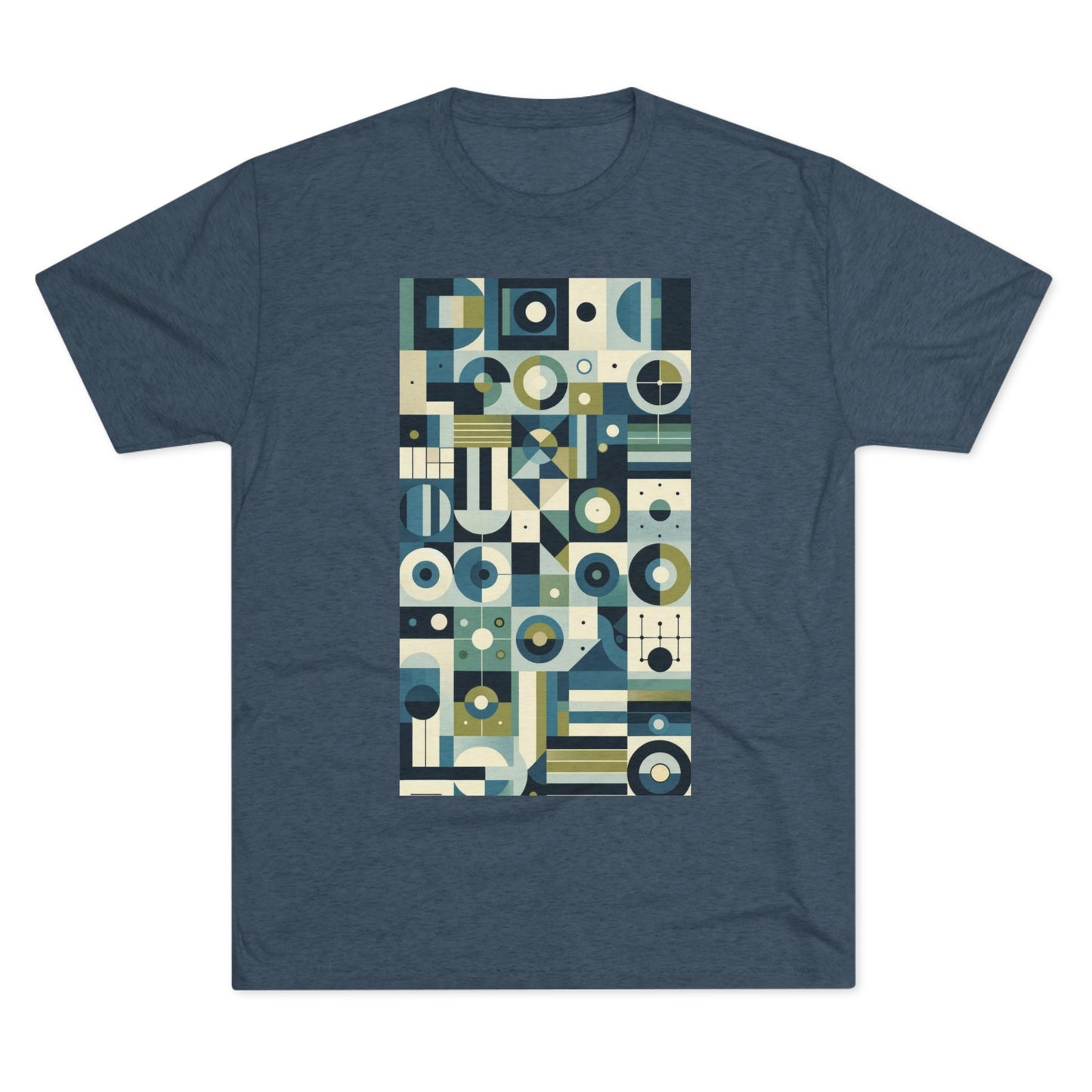 Adult Geometric Blue Print T-Shirt