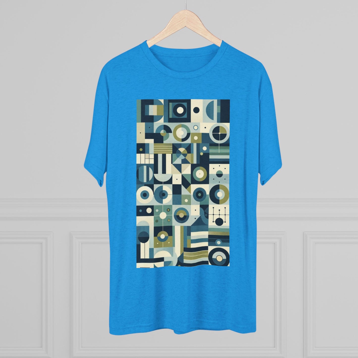 Adult Geometric Blue Print T-Shirt