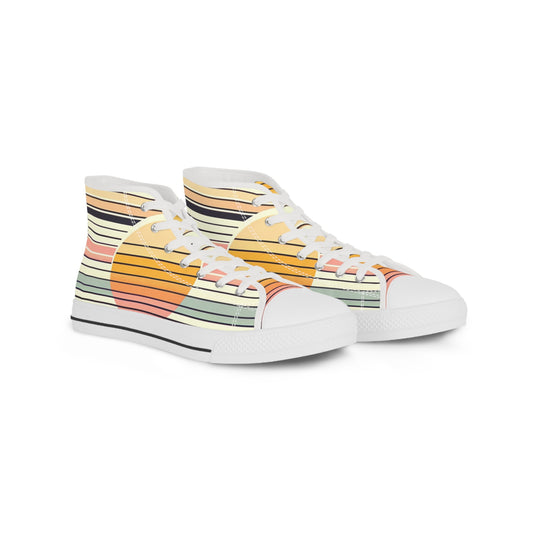 Men's Retro Sunset High Top Sneakers
