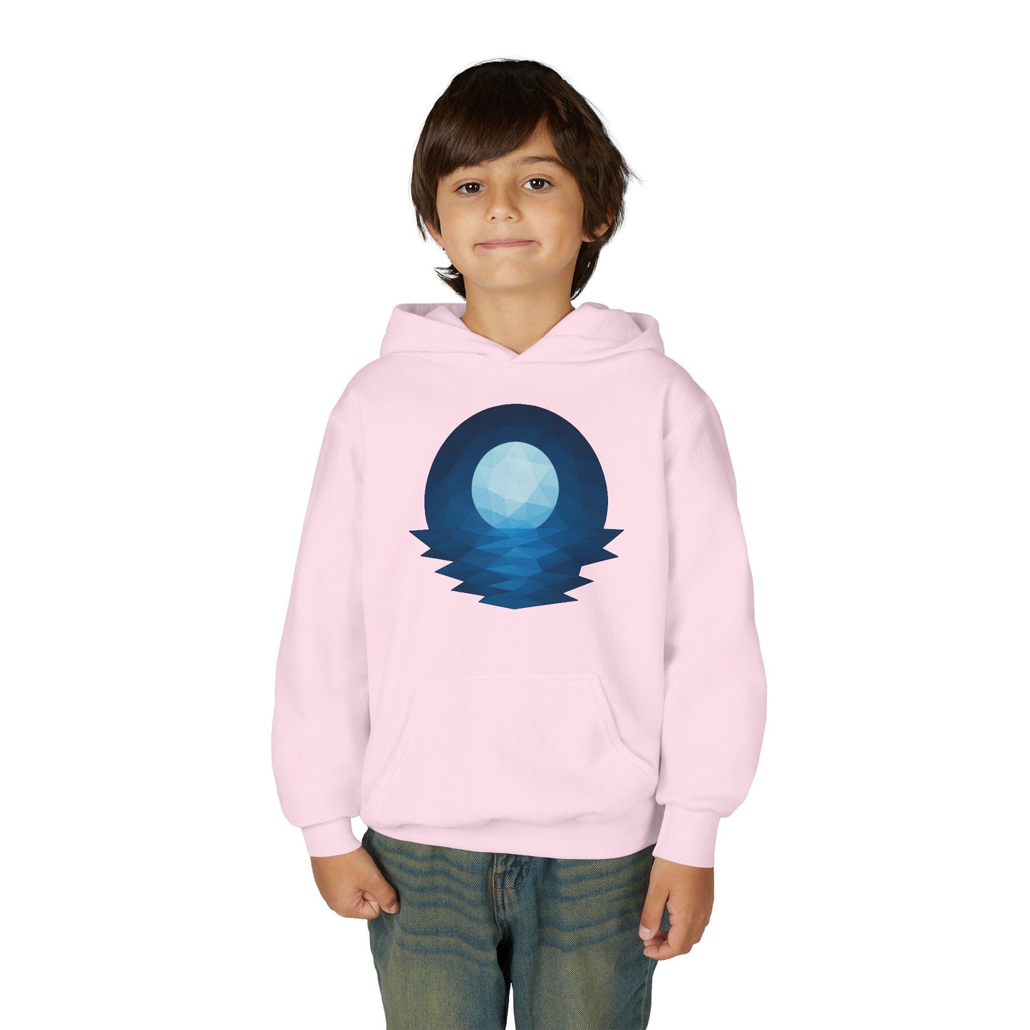 Kids Blue Moon Geometric Hoodie