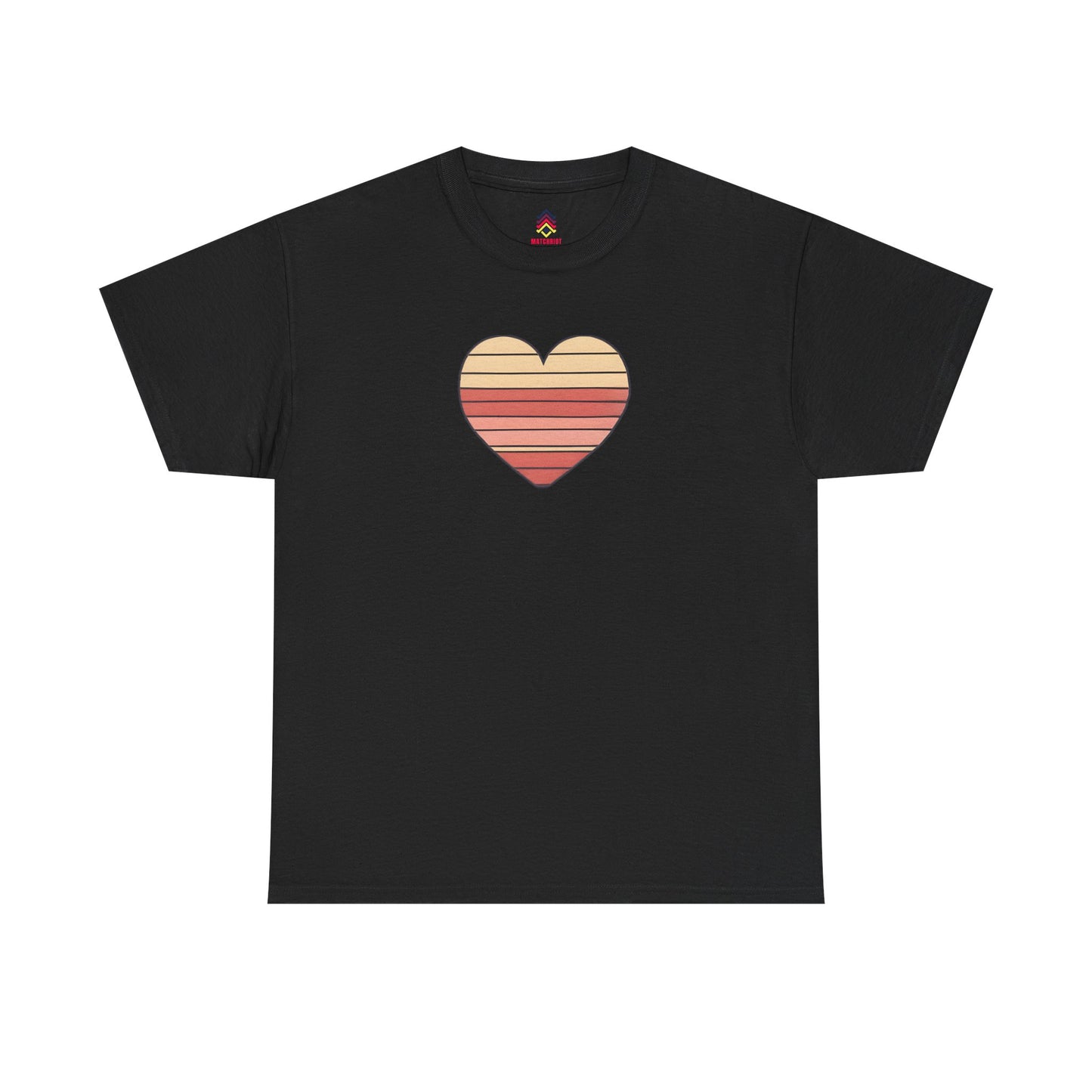 Adult Valentine's Day Retro Heart T-Shirt