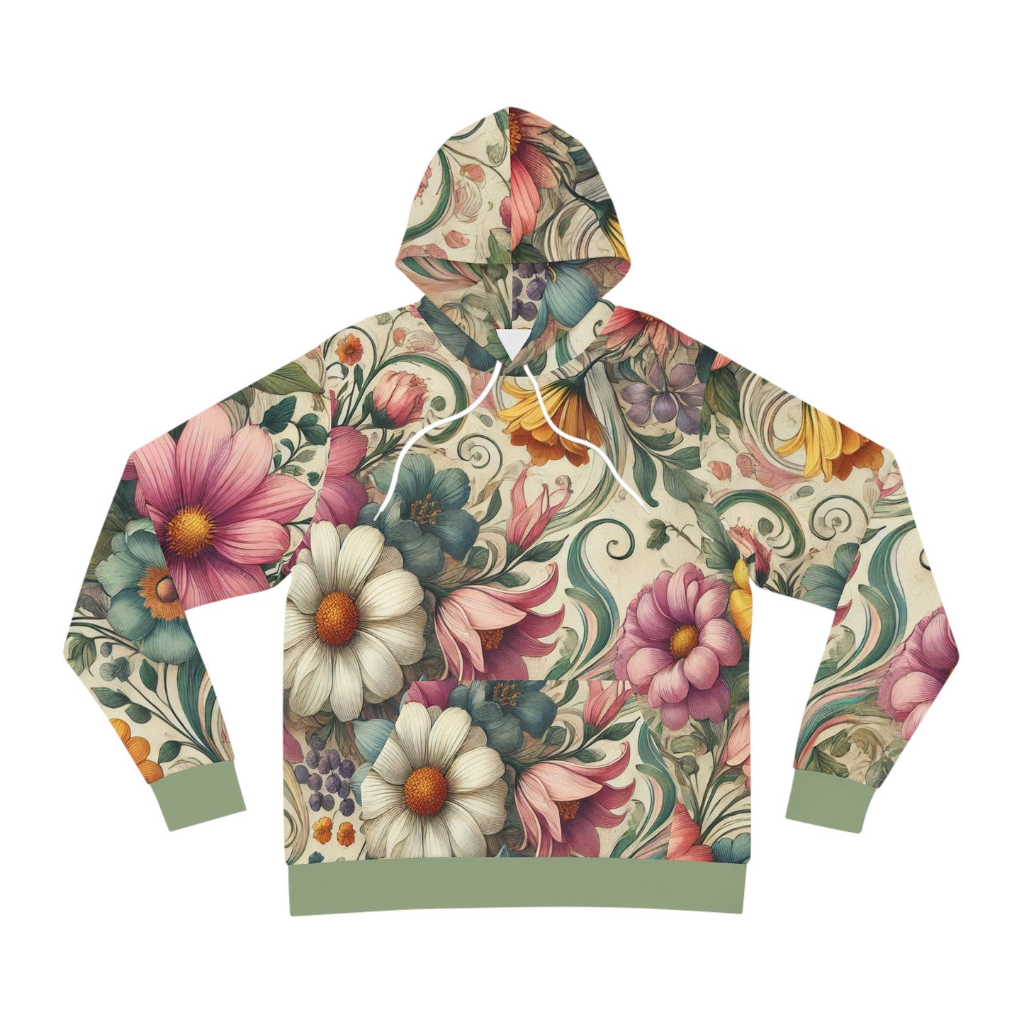 Adult Floral Vintage Hoodie
