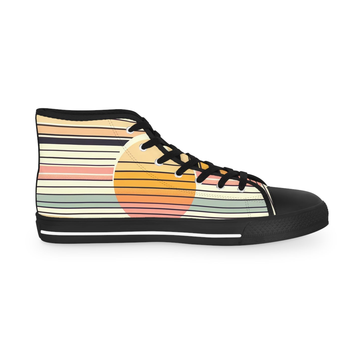 Men's Retro Sunset High Top Sneakers