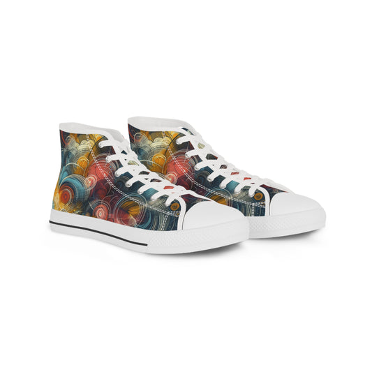 Men's Spiral Elegance High-Top Sneakers