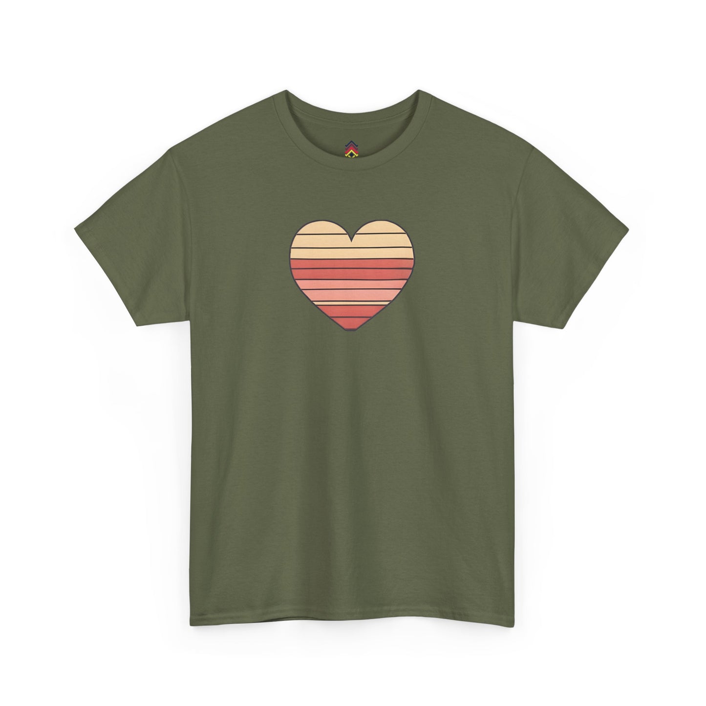 Adult Valentine's Day Retro Heart T-Shirt
