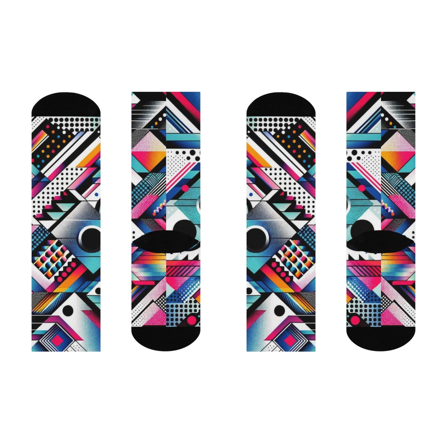 Prism Punk Crew Socks