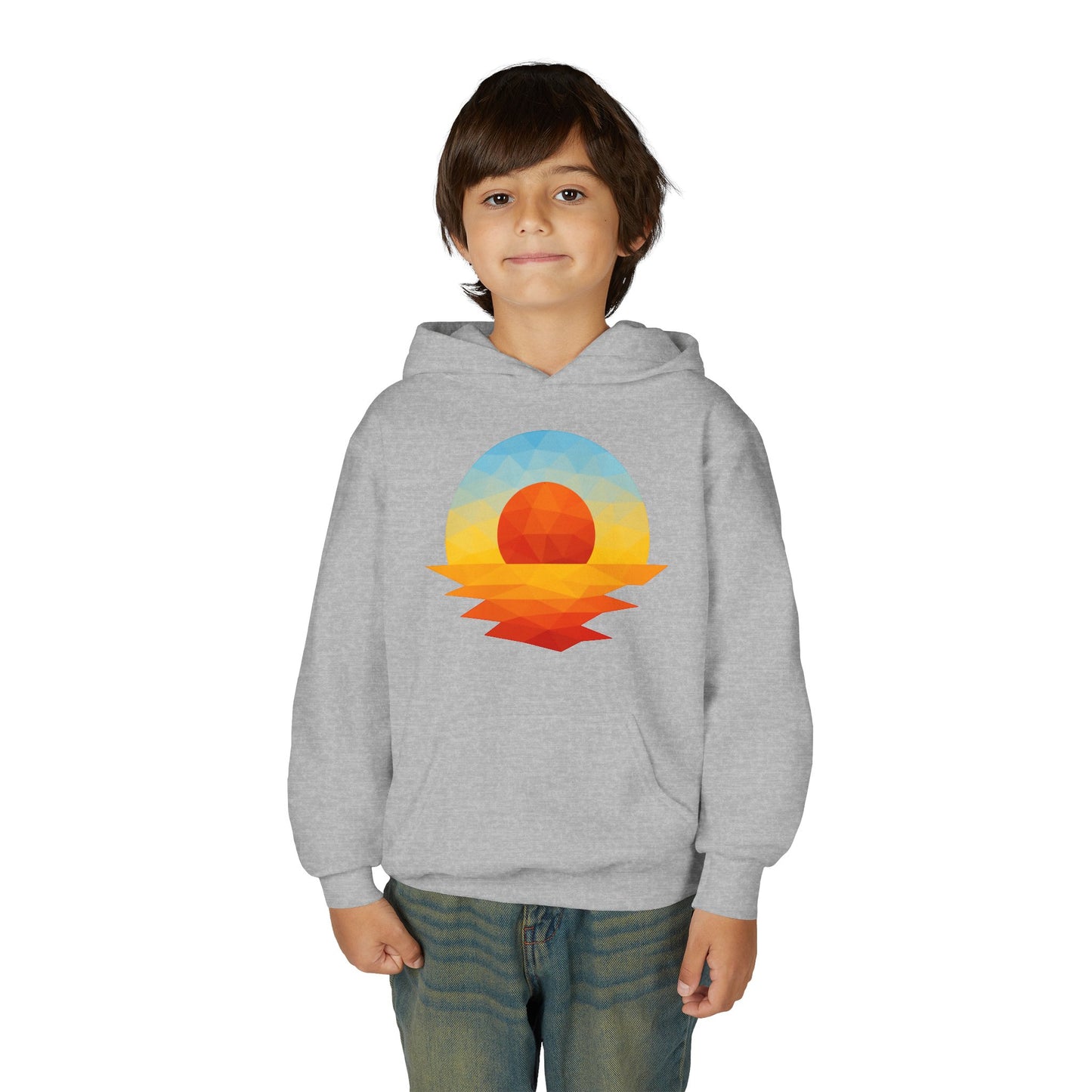 Kids Golden Hour Geometric Hoodie