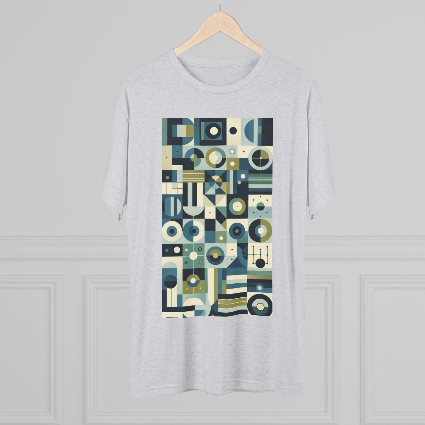 Adult Geometric Blue Print T-Shirt