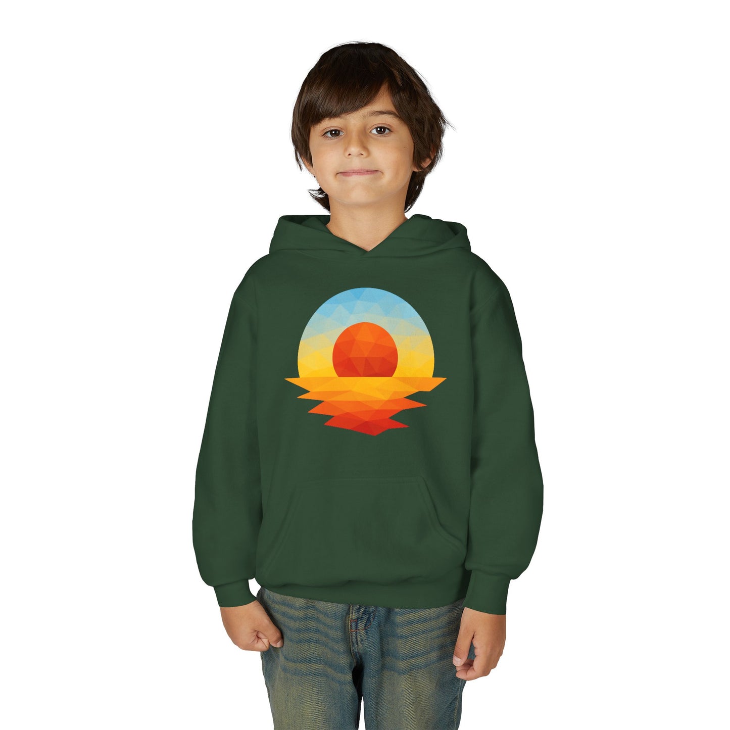 Kids Golden Hour Geometric Hoodie