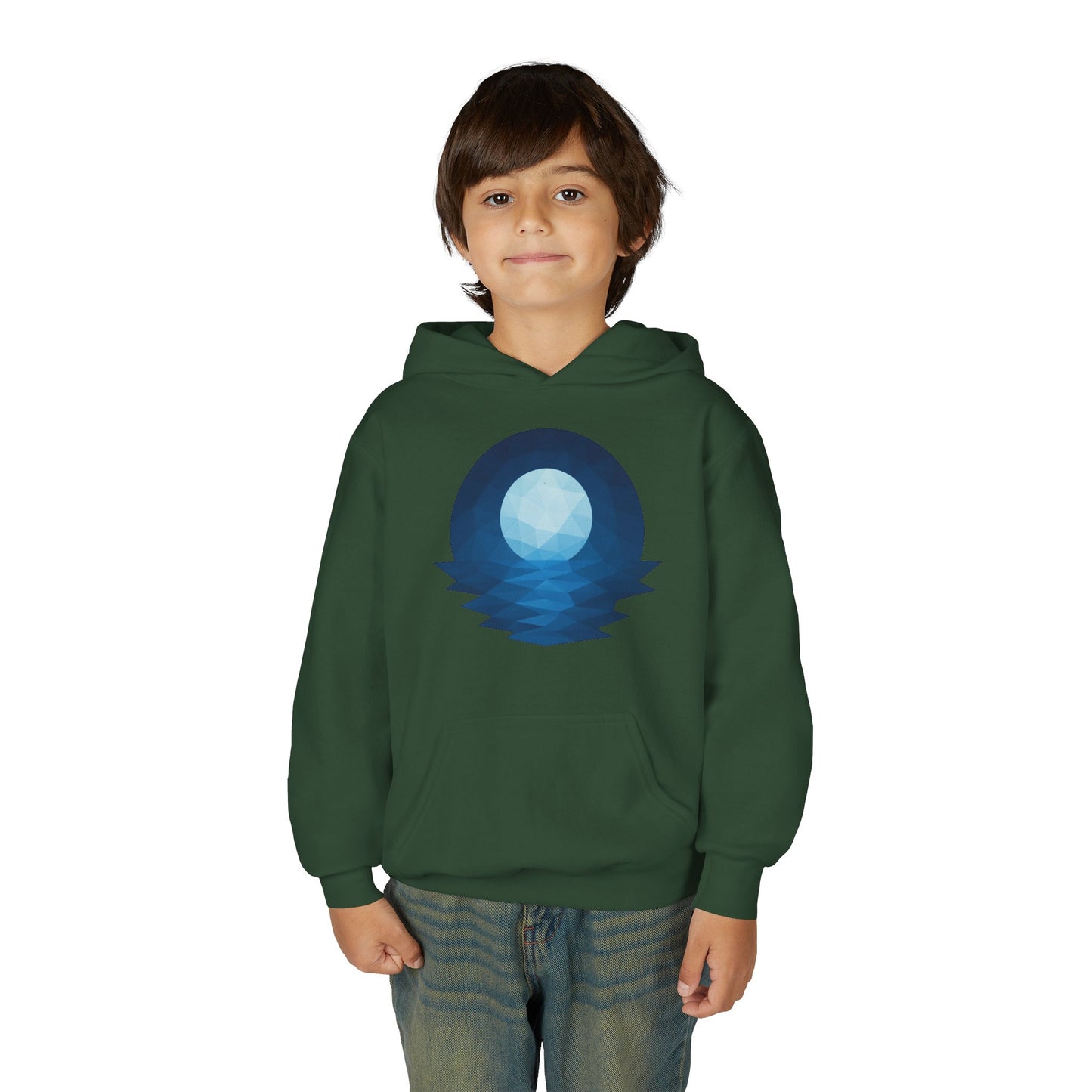 Kids Blue Moon Geometric Hoodie